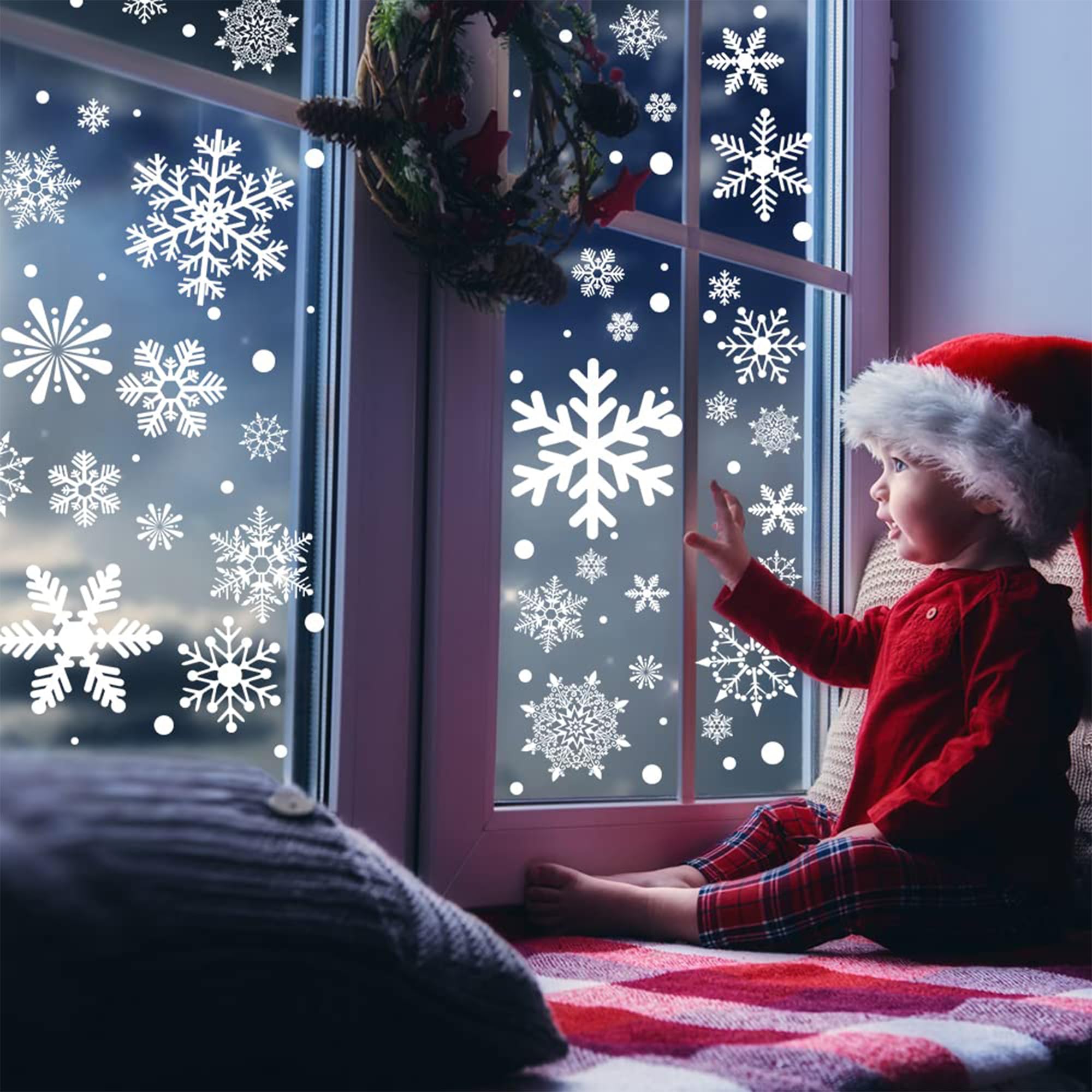 6 Blätter Weihnachts Fensteraufkleber Mit 219 Wei? Produktbild-Vorschau 11