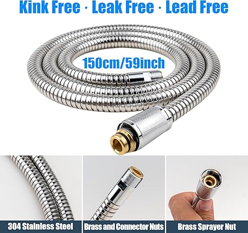 Miniatura 5 de 46092000 - Piezas de repuesto para manguera de grifo de cocina, manguera de repuesto extraíble para piezas de repuesto Grohe Ladylux, manguera de