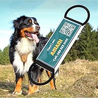 Vista 2 de Etiqueta de identificación de perro deslizable con código QR, etiqueta silenciosa personalizada personalizada para mascotas - Gratis en línea