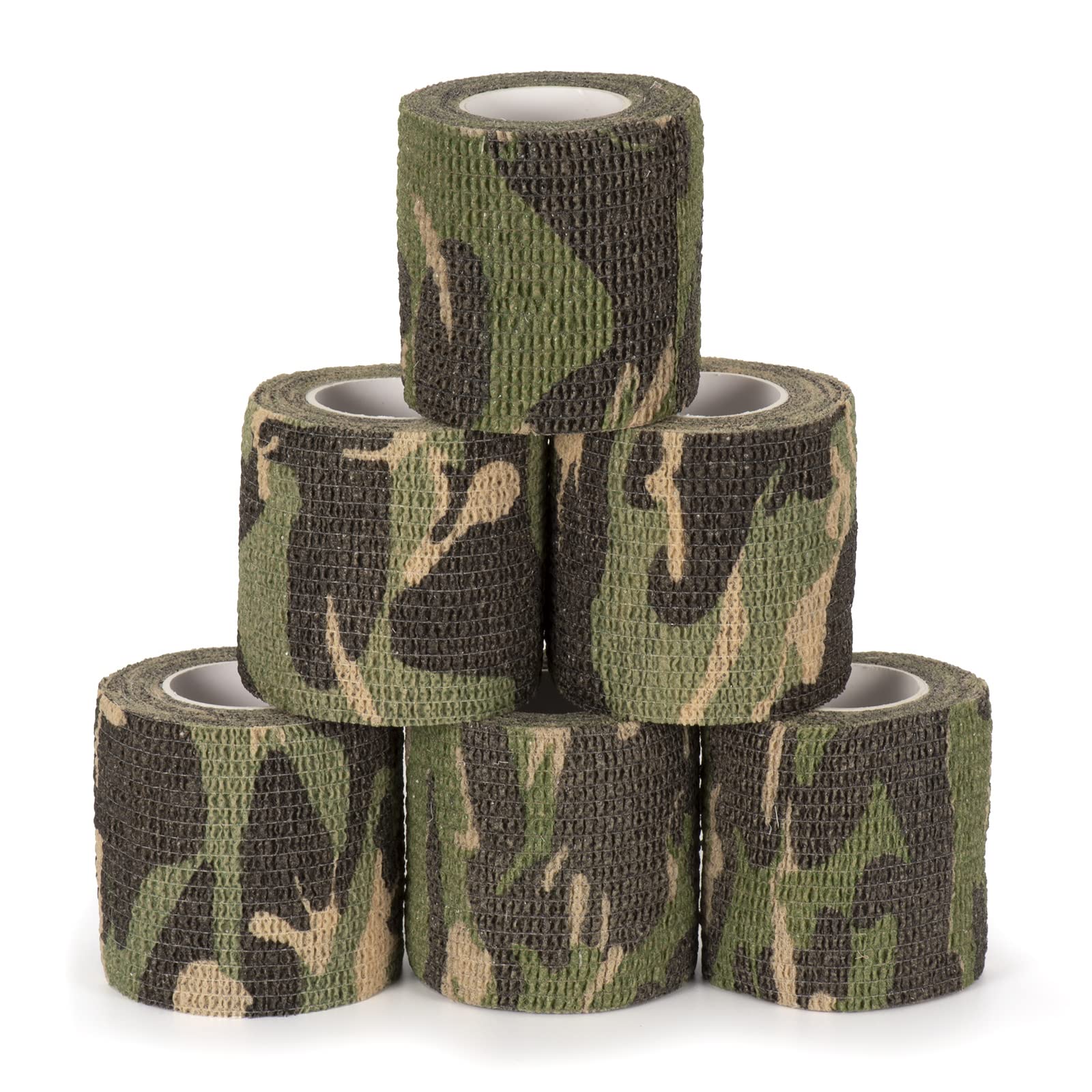 SEADESKY 6Pcs Camo Wrap Tape Self Adhesive Bandage Wrap Elastic Vet ...