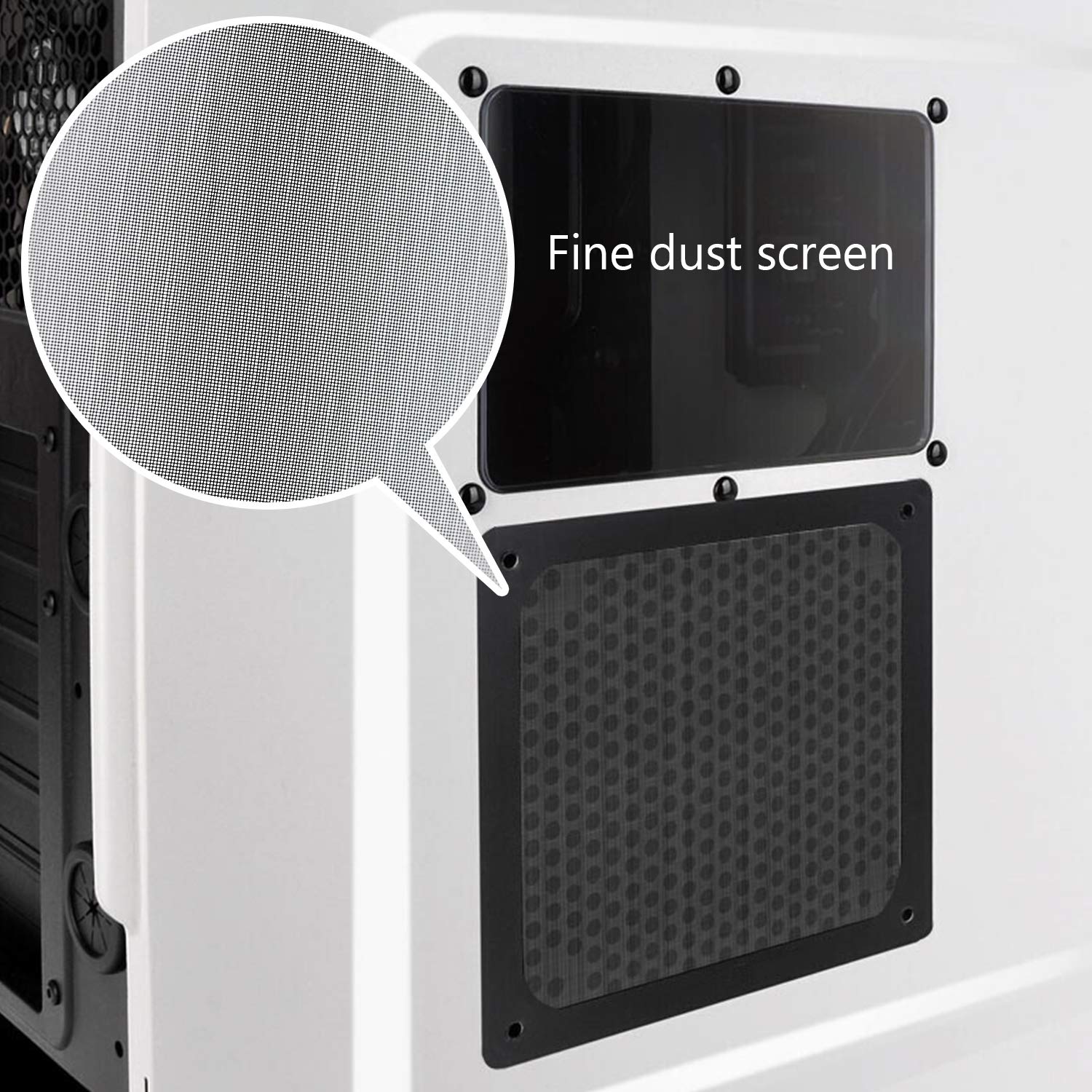 4 griglie di ventilazione 120 x 120 mm, in PVC, con filtro antipolvere ultra fine, telaio magnetico per computer, stampante 3D, PS4, ventola di raffreddamento