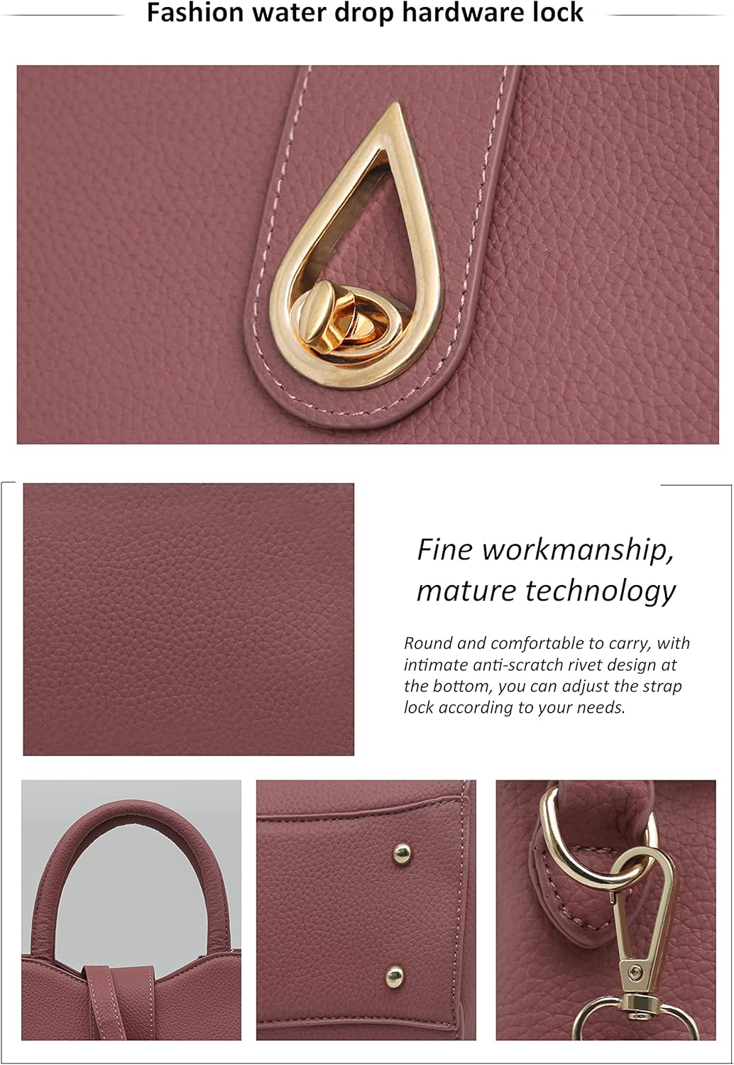 Pahajim PU Leather Purse for Women Ladies Top Handle Handbags Designer Work Cute Satchel Tote Bags | Tote Purses, for Women