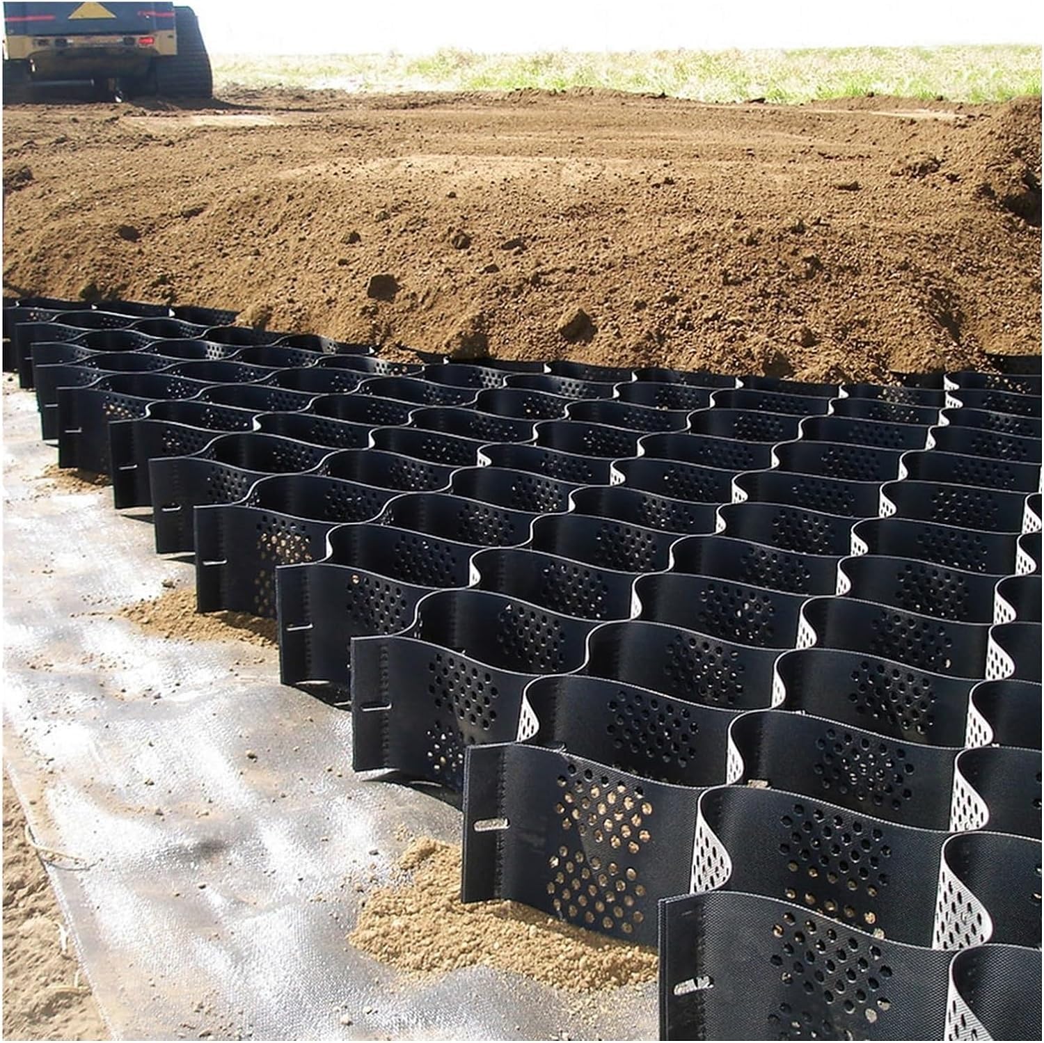 WaiDXn GYJ Geogrid With High Permeability And Expandable Ground Grid, Used For Garden Paths, Sidewalks, And Cutting HY(10m x 6m (33ft x19.5ft))