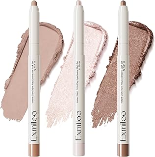 Exmiloo Juego de sombra de ojos en barra, 3 c...