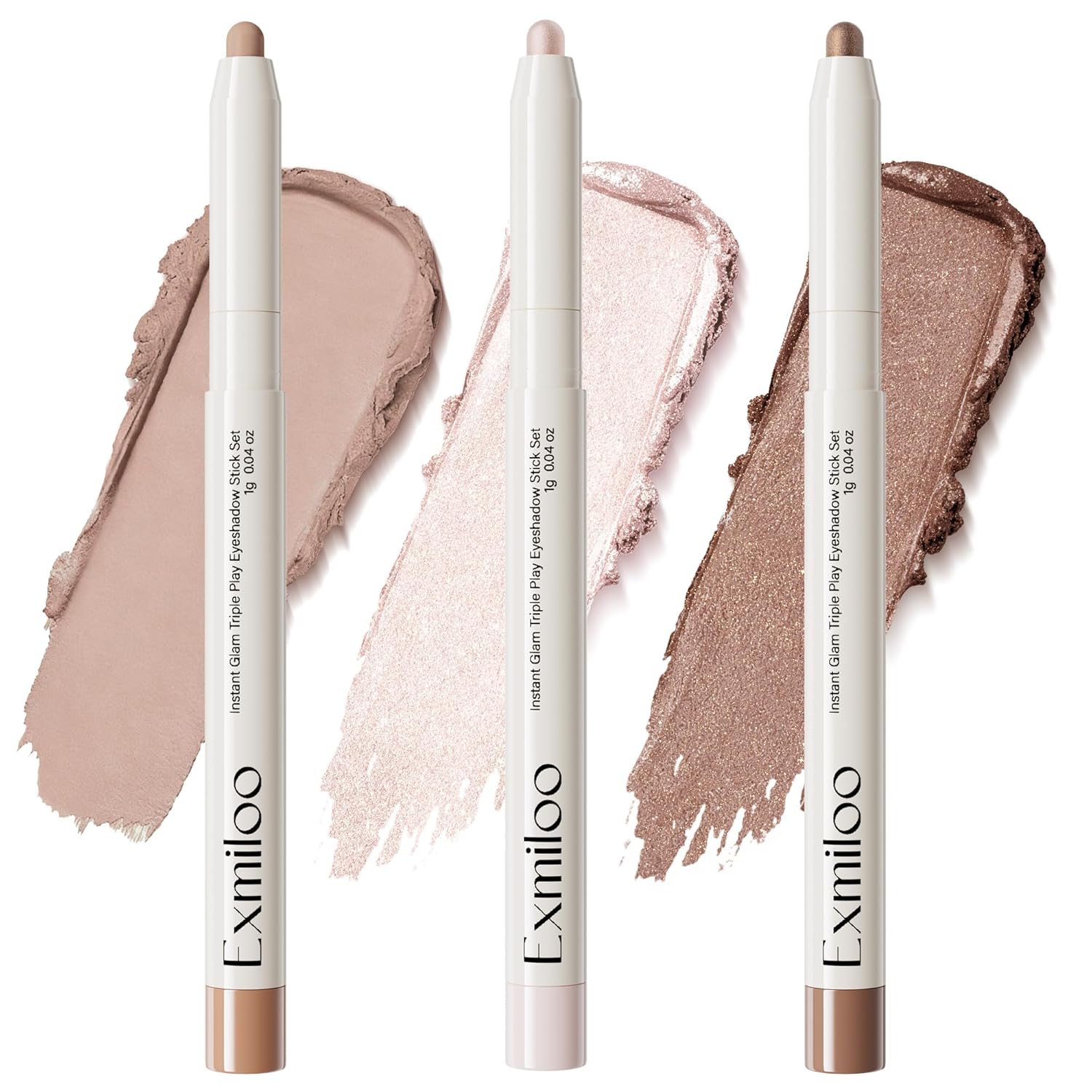 Kaely 8Pcs Cream Eye Shadow Sticks Set, Matte Shimmer Eyeliner Pencil Eyeshadow Palette Makeup, Eye Highlighter Brightener Stick for Older Women Waterproof Pigmented, sombras para ojos, New-10