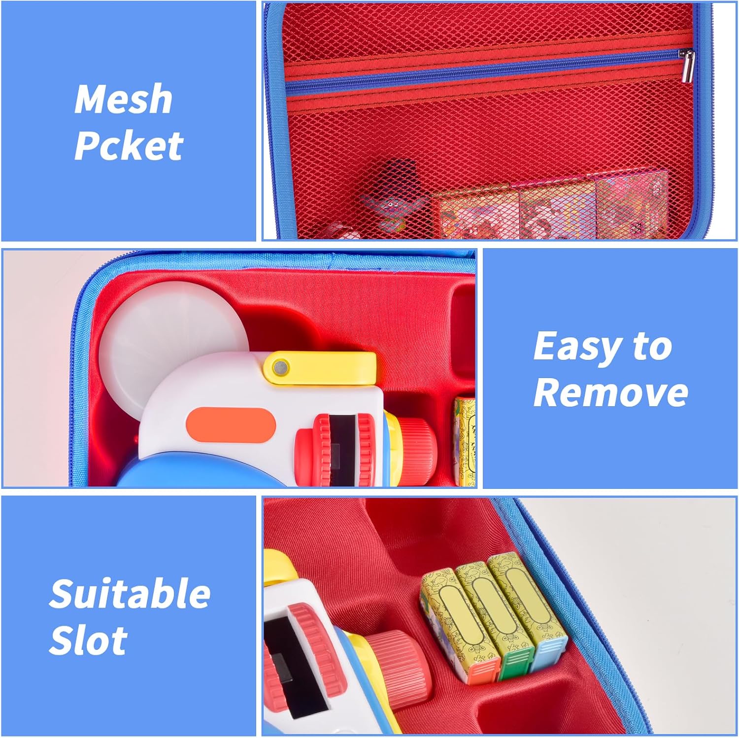 Red & Purple Cases Compatible with Little Tikes for Story Dream Machine Books Starter Set (Box Only