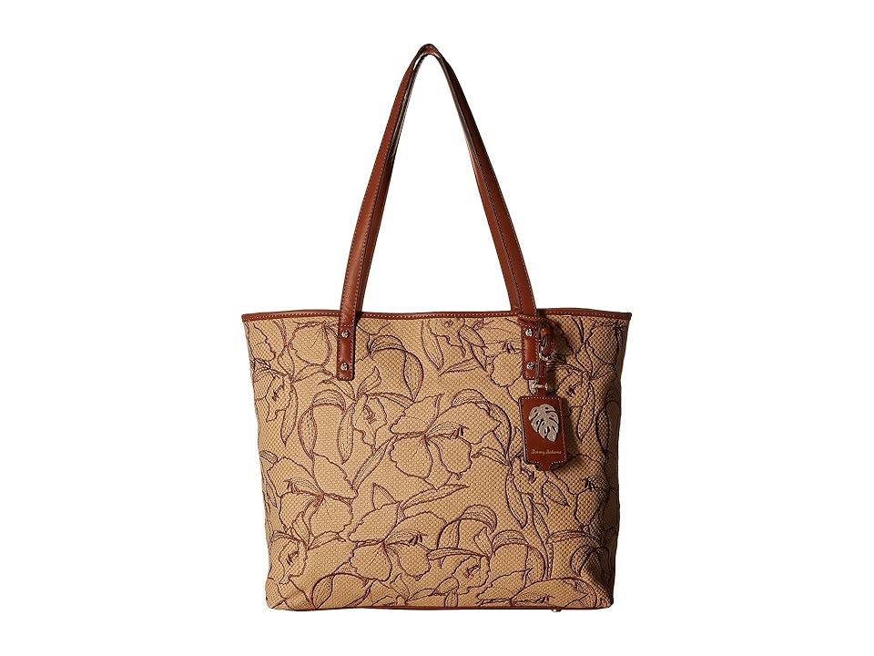 

Tommy Bahama Palm Beach Market Tote (Tan) Tote Handbags