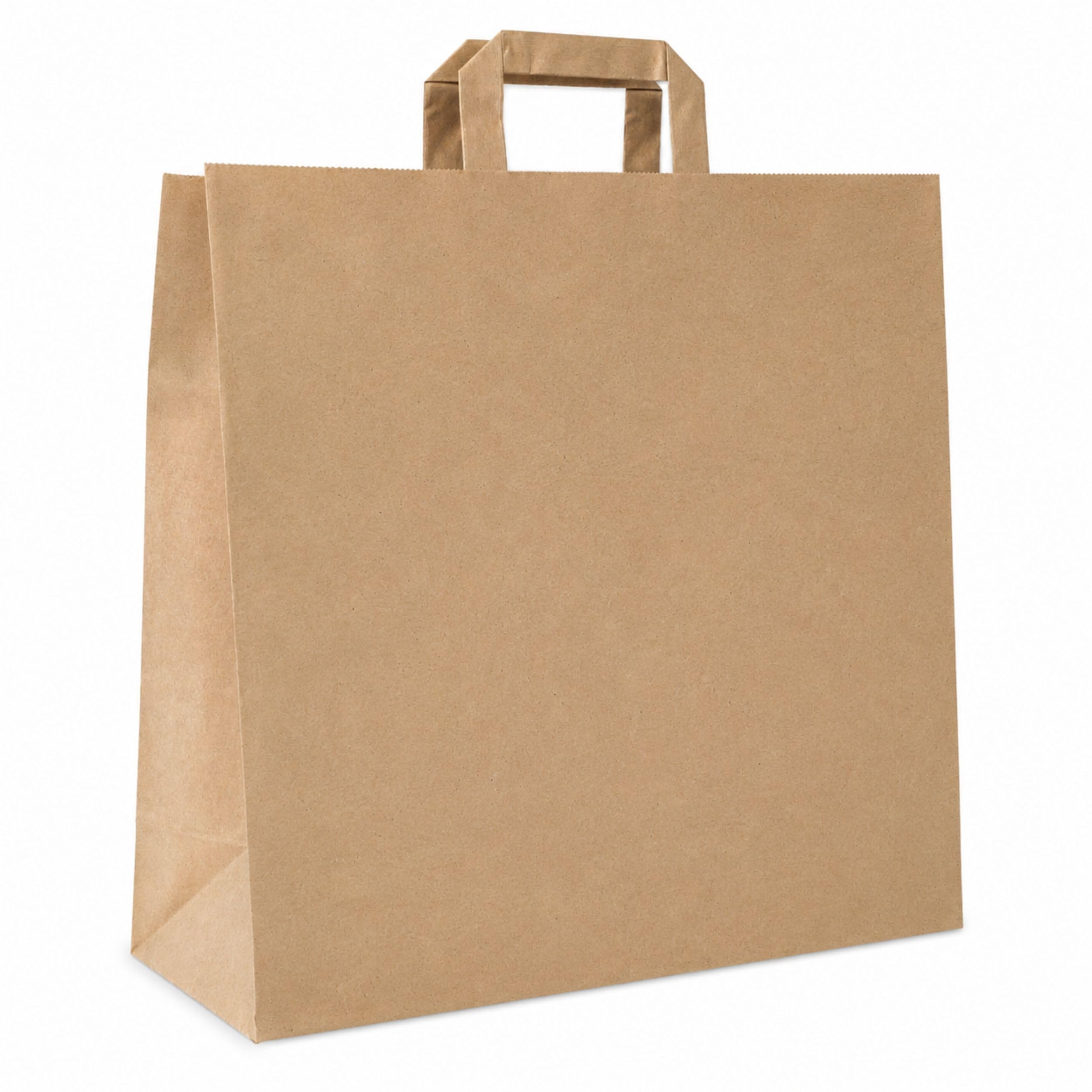 PACKY - Sacchetti Carta Con Manici 45x47x17 Cm - 200 Pezzi - Buste Carta | Ampia scelta