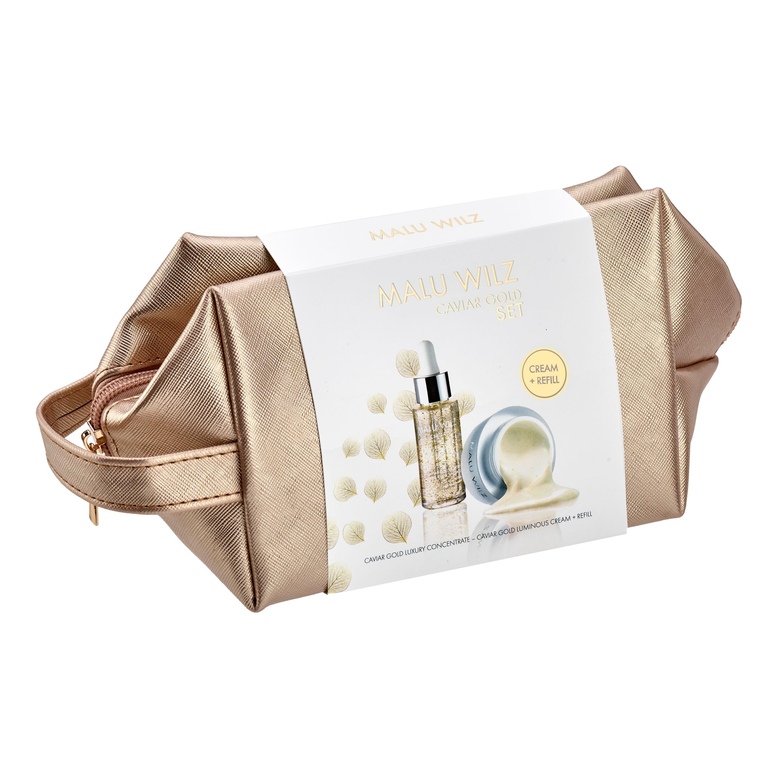 Malu Wilz Caviar Gold Pflegeset - Beauty Set mit Caviar Gold Luminous Cream, Caviar Gold Luminous Cream Refill und Caviar Gold Luxury Concentrate