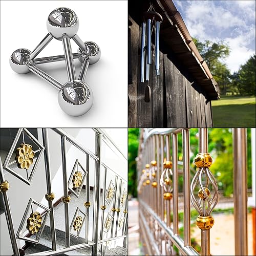 Miniatura 5 de uxcell Tubo del acero inoxidable 304, tubería gruesa del metal de la longitud de la pared de 65.6 ft m x 6.6 ft m del OD 65.6 ft m x 6.6 ft m para