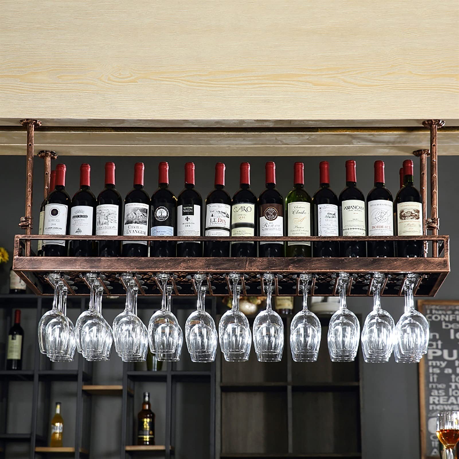 Porte-bouteille de vin suspendu ULAINE pour manque de place