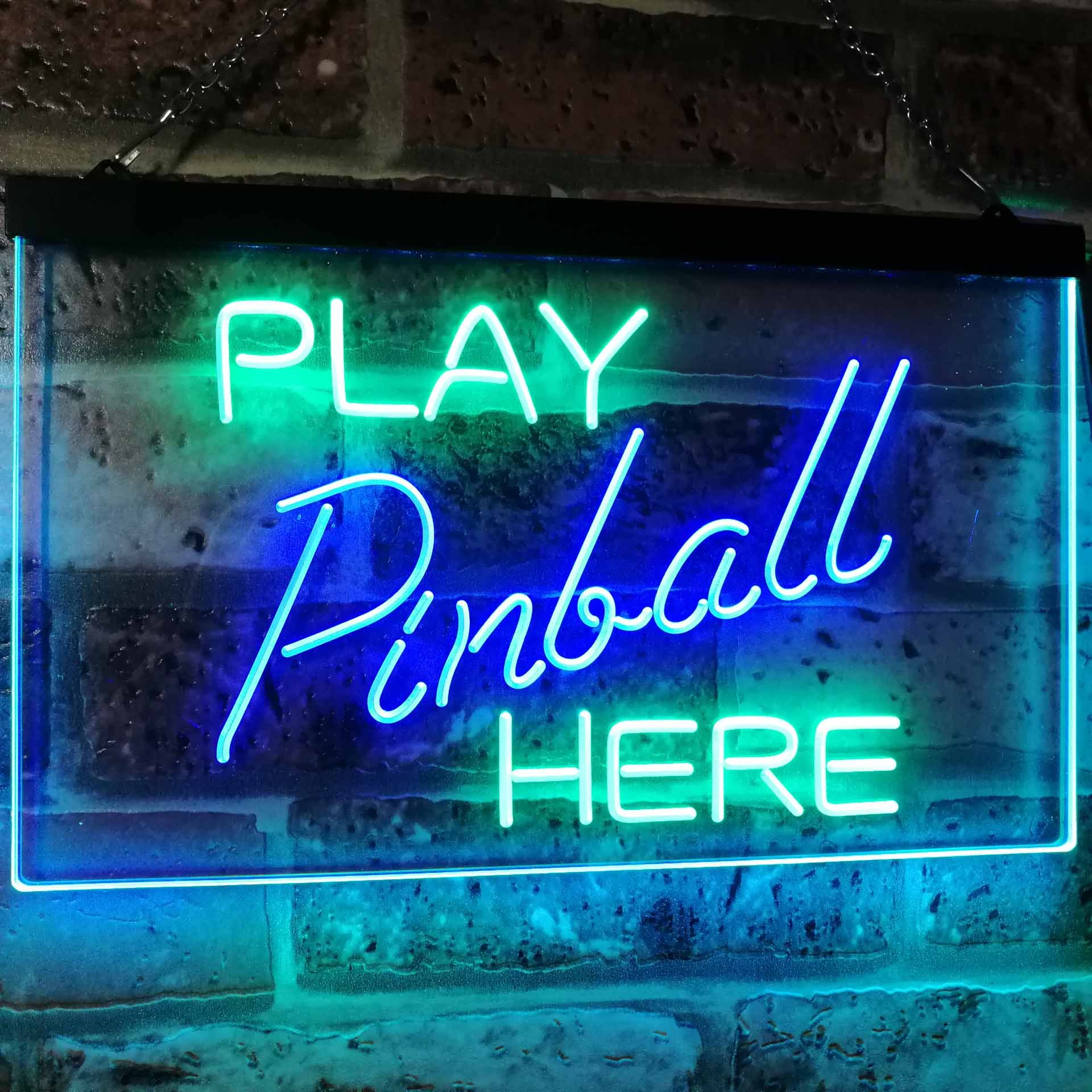 ADVPRO Pinball Room Play Here Display Game Man Cave Décor