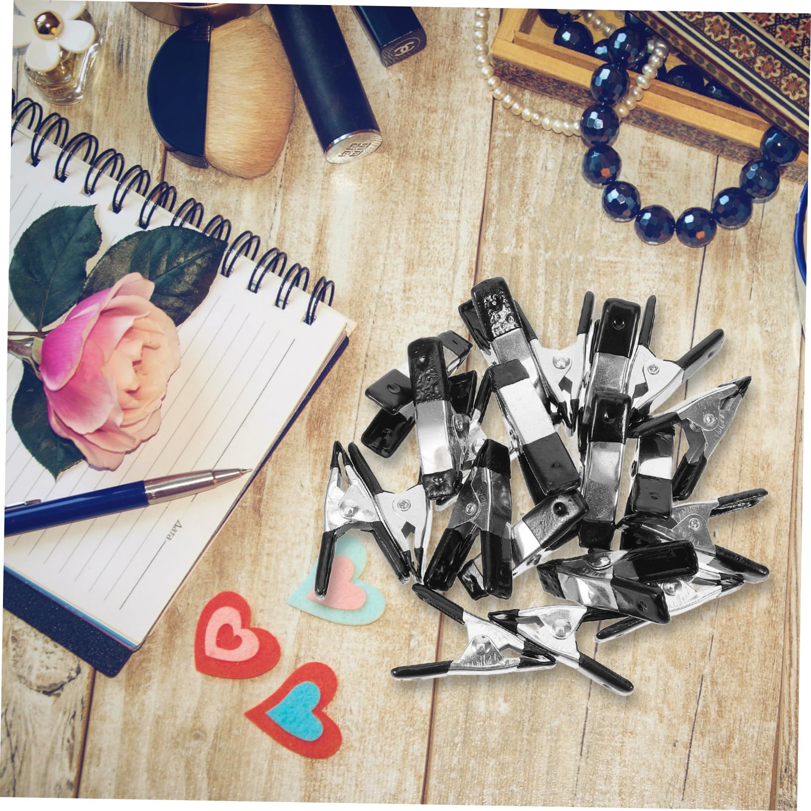 NUOBESTY 4 Set Clip Per Sfondo Professionale Da Fermagli Resistenti E Carbonioso Per Fotografia Utilizzo Facile E Sicuro 20 Pezzi*4
