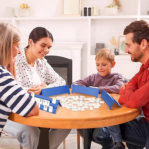 Miniatura 7 de Point Games Rummy Cube - Juego de edición para 6 jugadores, juego familiar clásico, a partir de 8 años con más azulejos, seis bastidores, ideal para