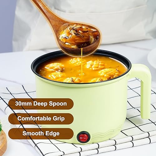 Miniatura 5 de FJNATINH Juego de 6 piezas de utensilios de cocina de madera de teca, cucharas de madera grandes para cocinar, mezclar, hornear, juego de utensilios