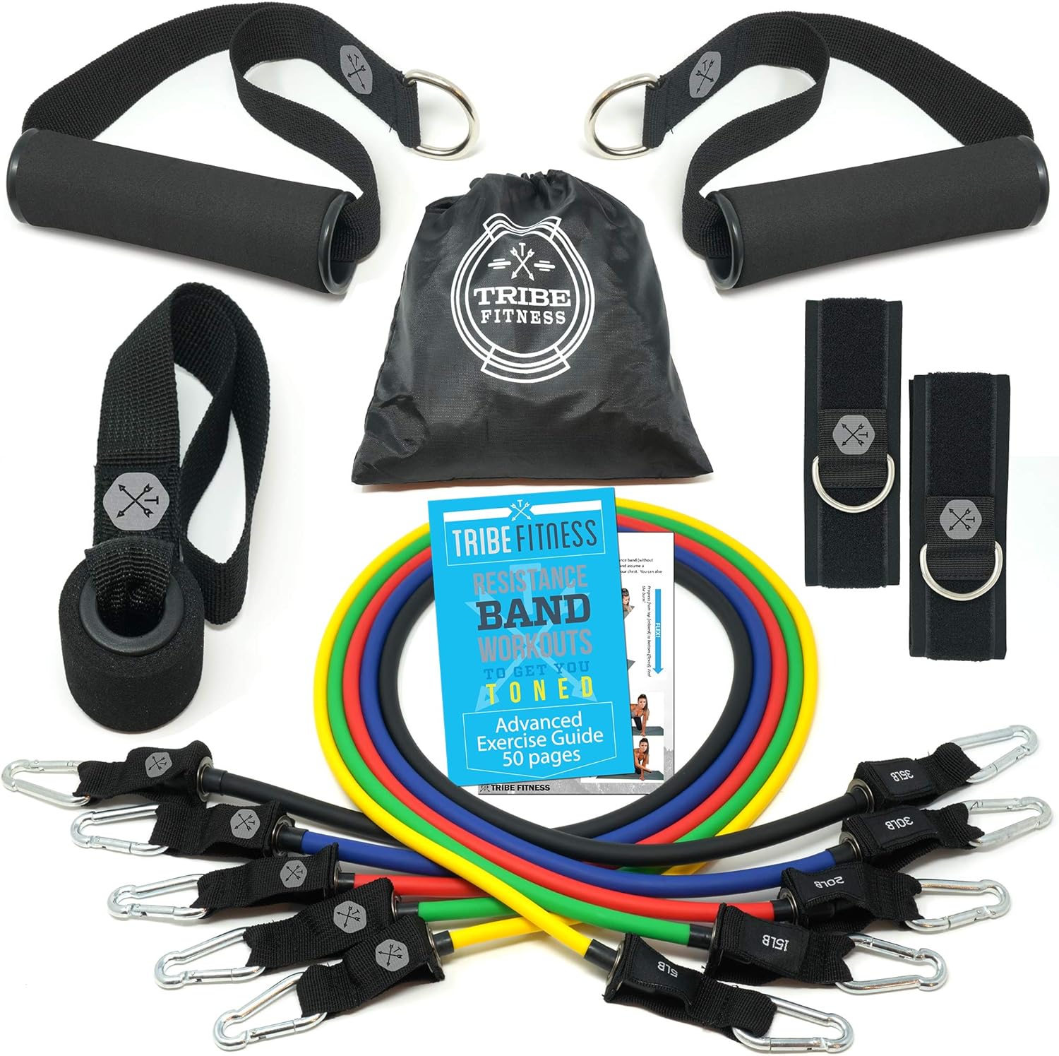 Tribe Armband + 12-Piece Resistance Band Set (105 LBs)