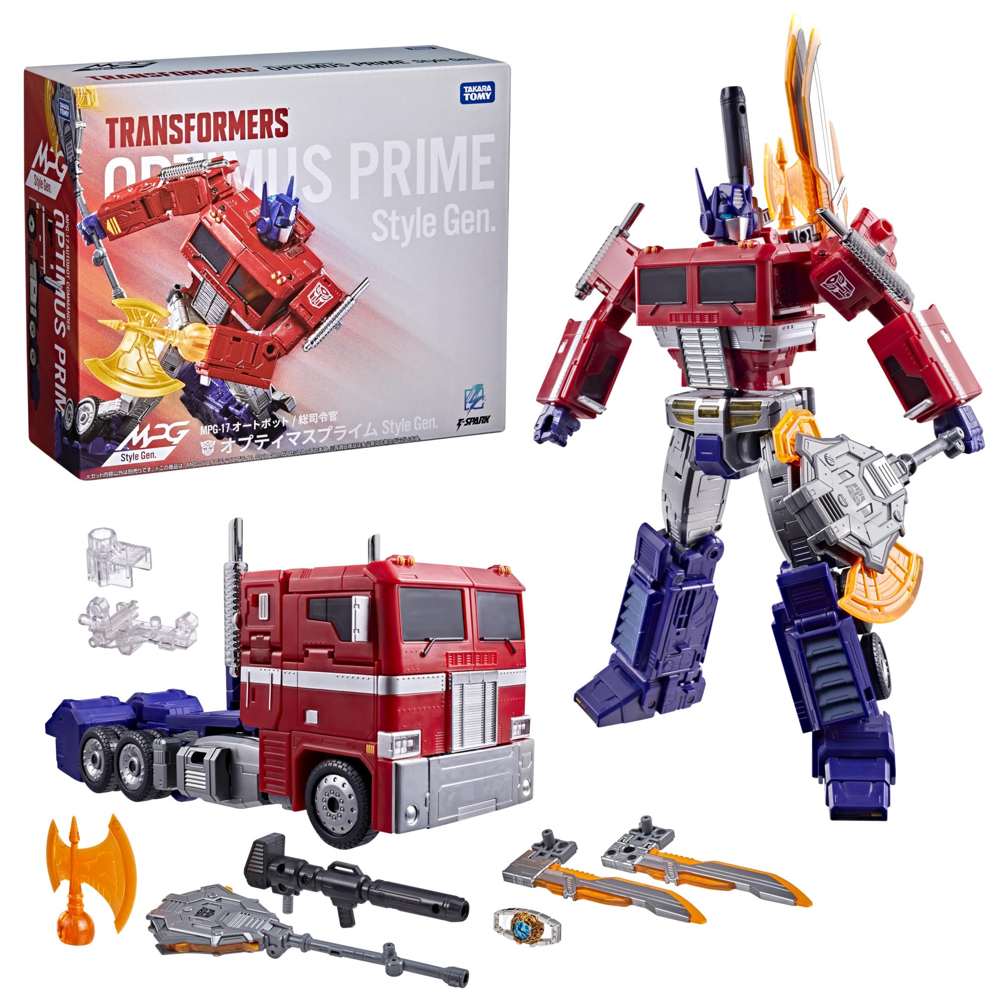 Optimus Prime Style Generation MPG-17, robot Transformers Takara Tomy, figurka dla dorosłych kolekcjonerów, wiek: od 15 lat