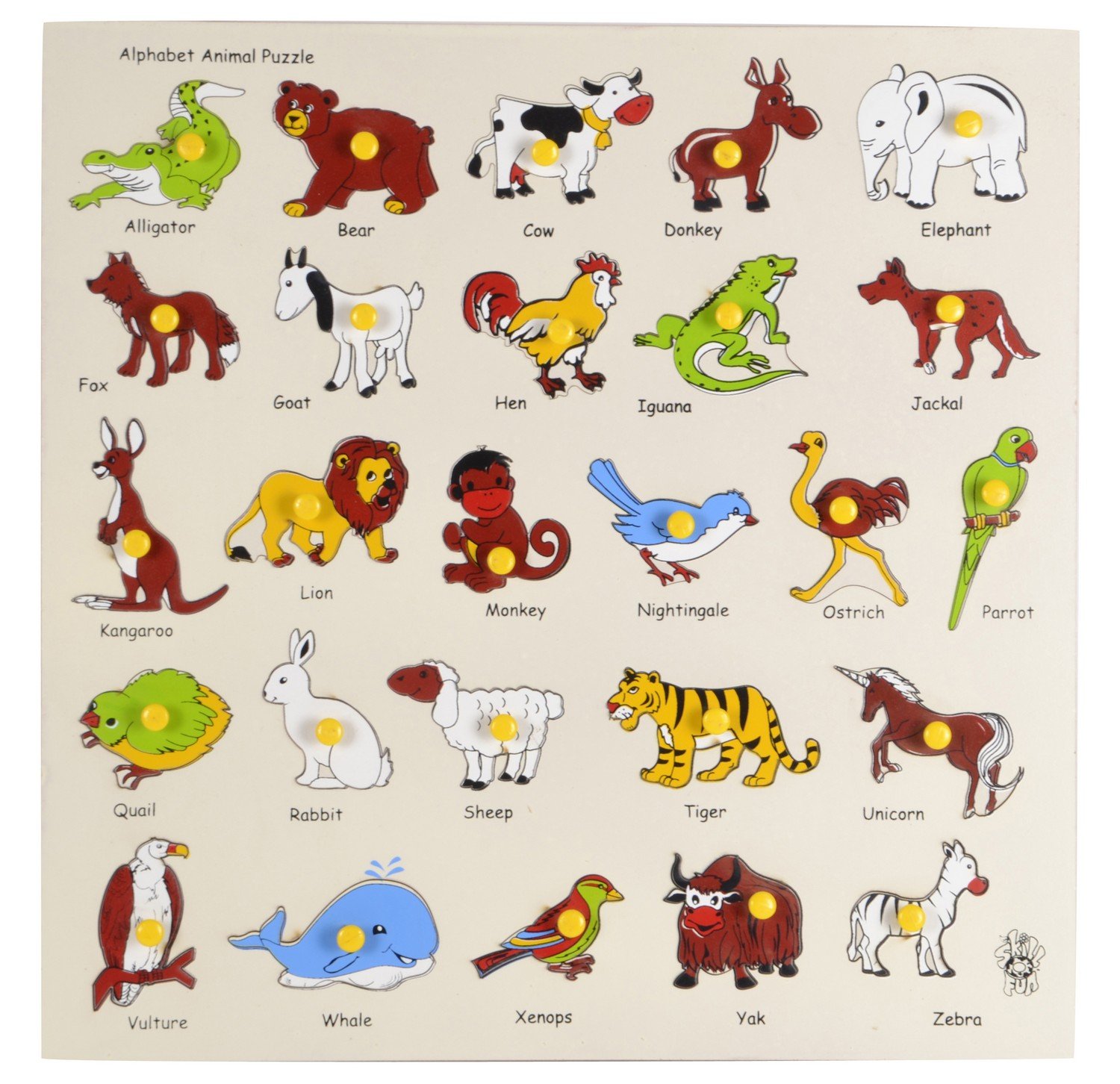 Skillofun Wooden Animal Alphabet Tray, Learn Through Play, Self-Corrective Puzzle for Kids, Enhance Cognitive Skills, Hand-Eye Coordination, Dexterity, Eco-Friendly, Non-Toxic. (B009GCR92U) Amazon Price History, Amazon Price Tracker