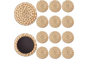 12 Pcs Rattan Fridge Magnets- Boho Refrigerator Magnets