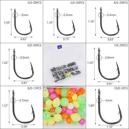 Miniatura 3 de Ganchos de pesca para agua salada, anzuelos circulares de acero inoxidable, 2 ganchos de asistencia fuerte, ganchos afilados para agua salada del