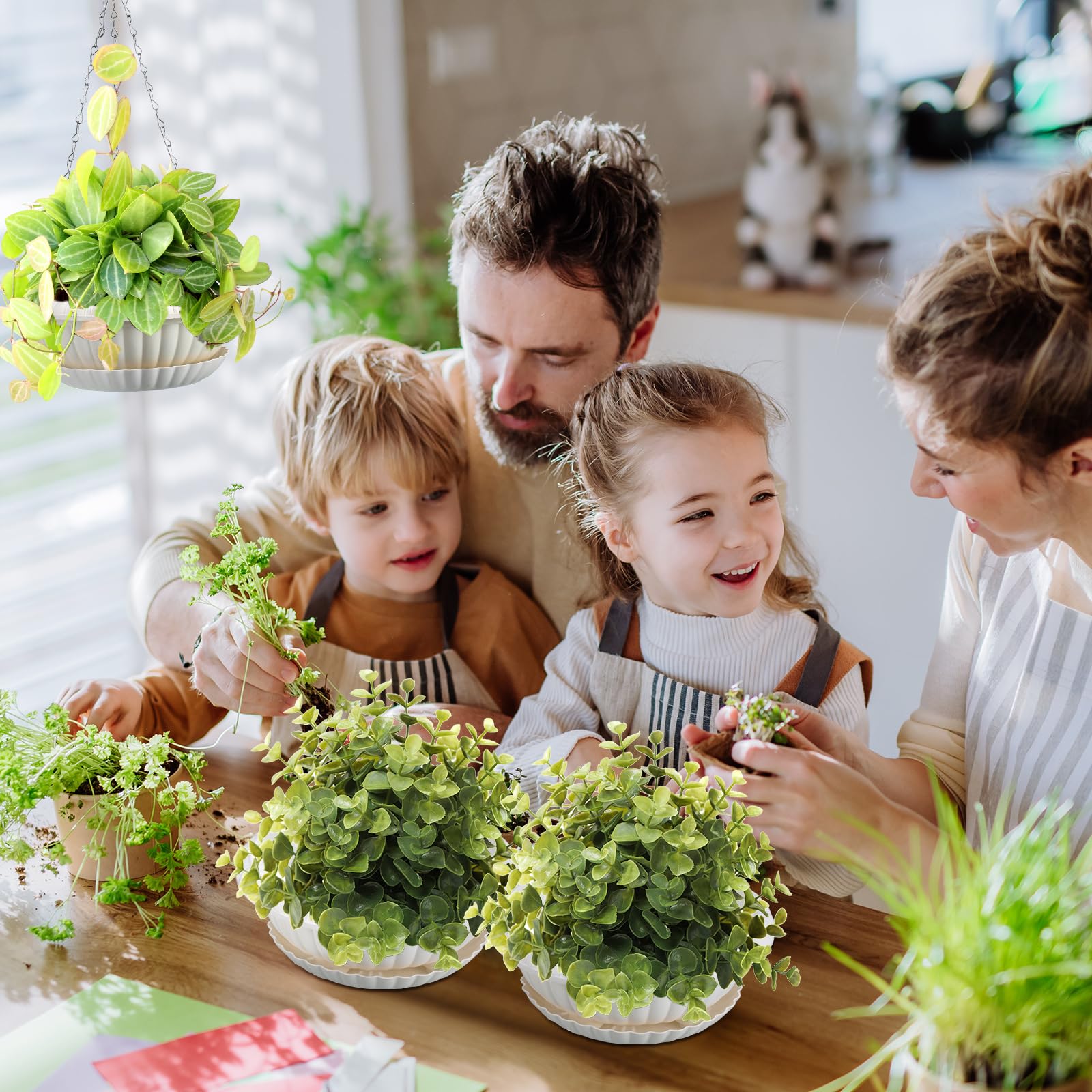 Yaomiao Lot De 16 Pots De Fleurs Suspendus De 29 Cm Pour Plantes D