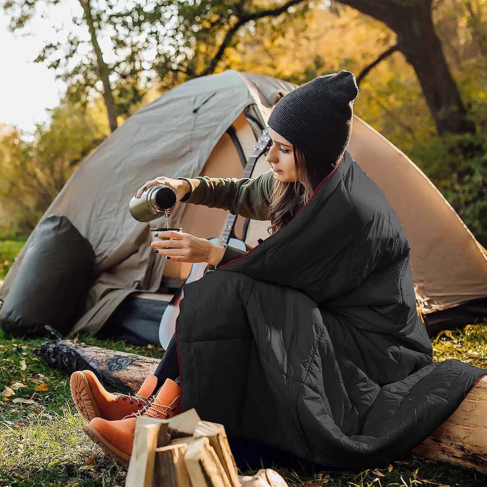 Kołdra Trekkingowa Nieprzewiewny Wodoodporny Przenośny do Noszenia