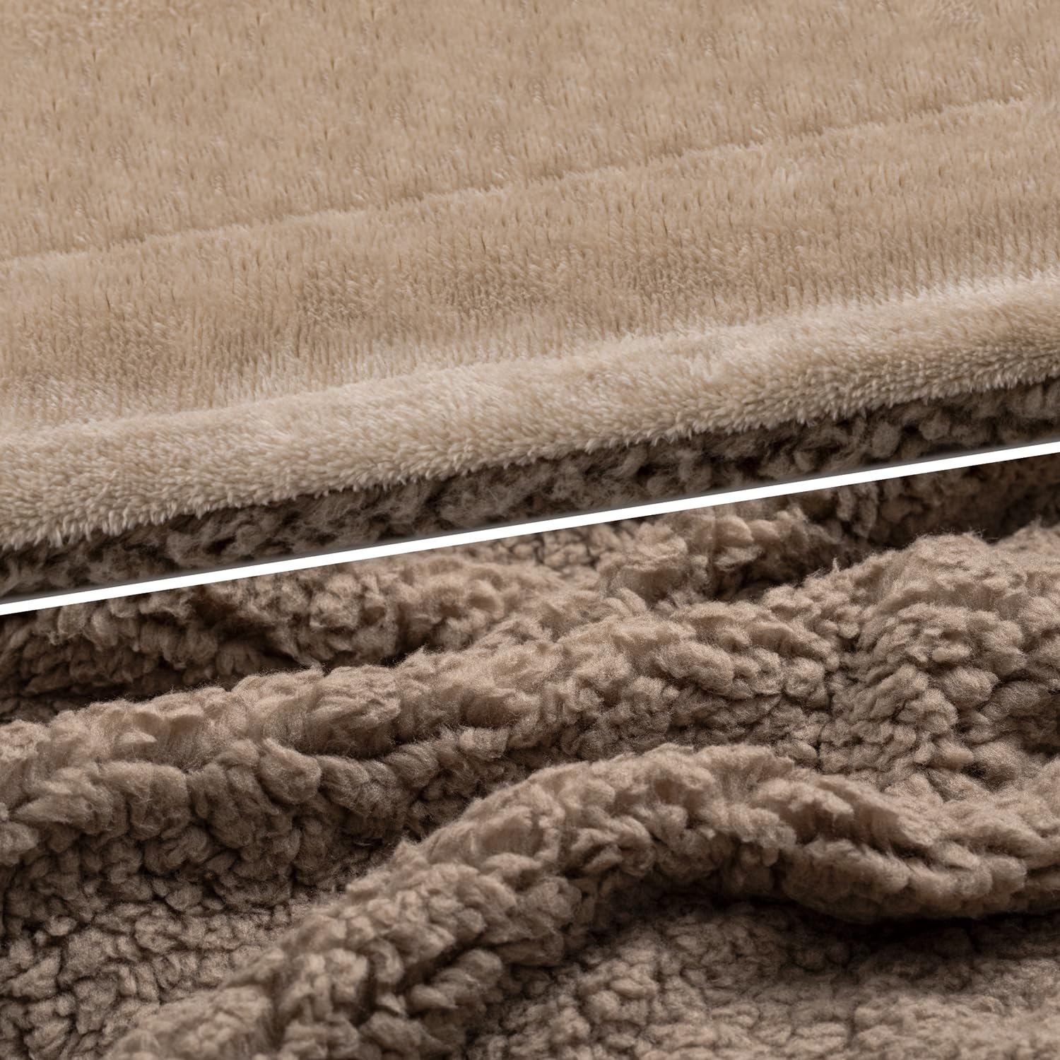 Flanellen Sherpa Fleece Deken, Omkeerbare Knuffeldeken Voor Bed Bank, Super Zachte Warm Pluizige Fleecedeken Bankdeken Beddendeken Woondeken (150x200cm,Roze