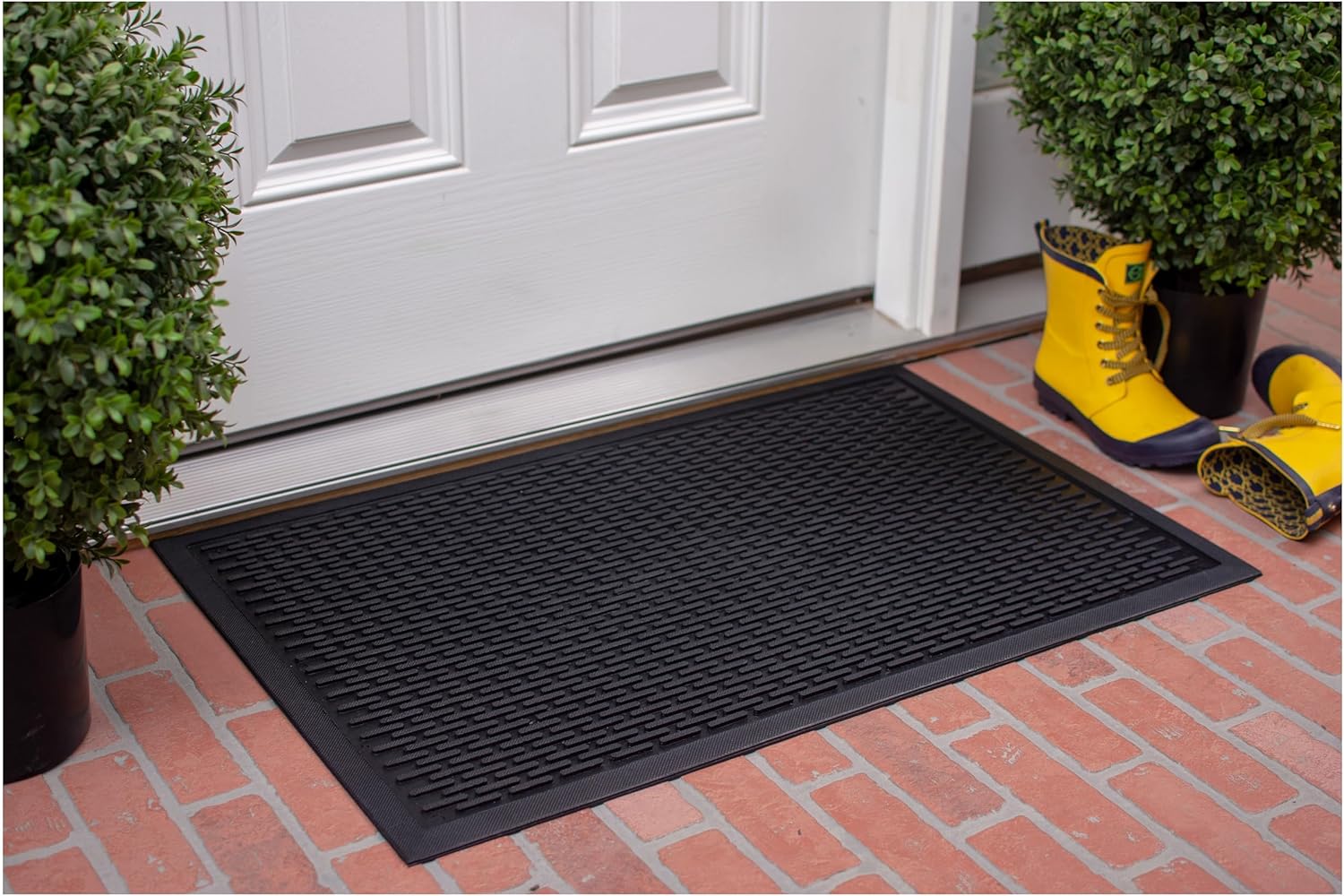 Calloway Mills 153483660 Rubber Ridge Scraper Doormat 3' x 5'