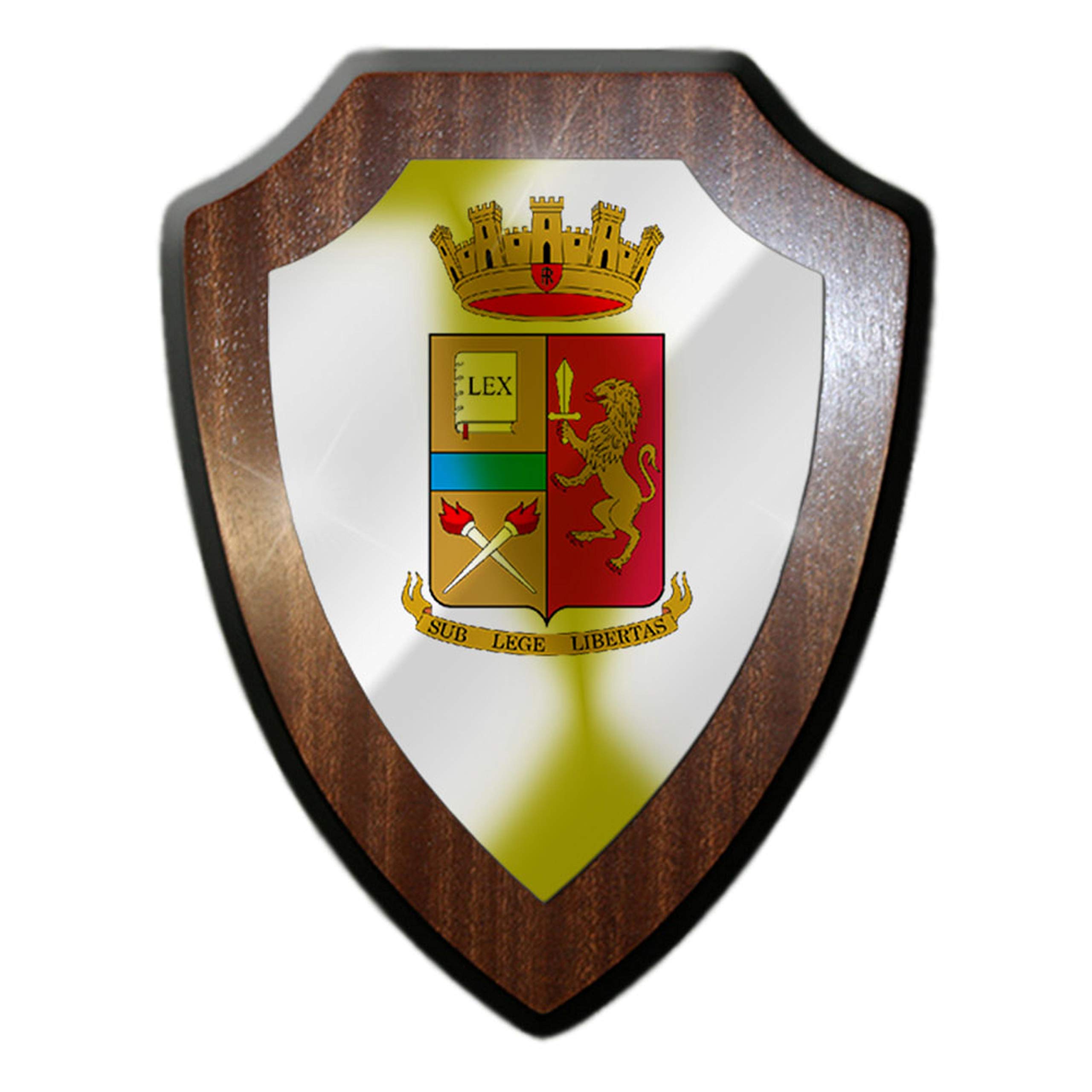Placa de pared Polizia di Stato Italia regalo original coleccionistas