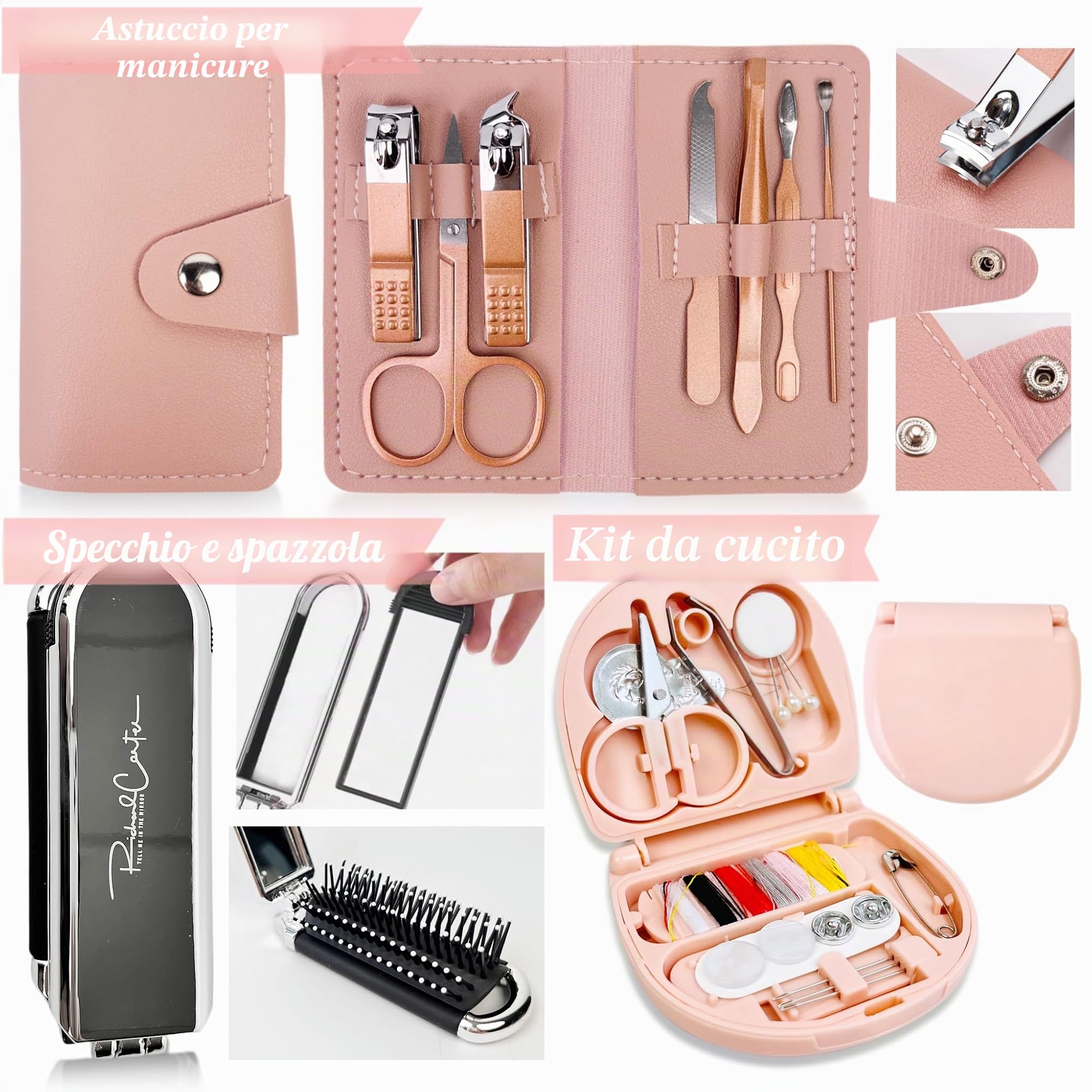 ARK Survivor Kit di emergenza per matrimonio da donna, 39 elementi essenziali per la sposa, squadra, sposa, kit da viaggio tutto in uno, per la cura della persona, set da viaggio da donna