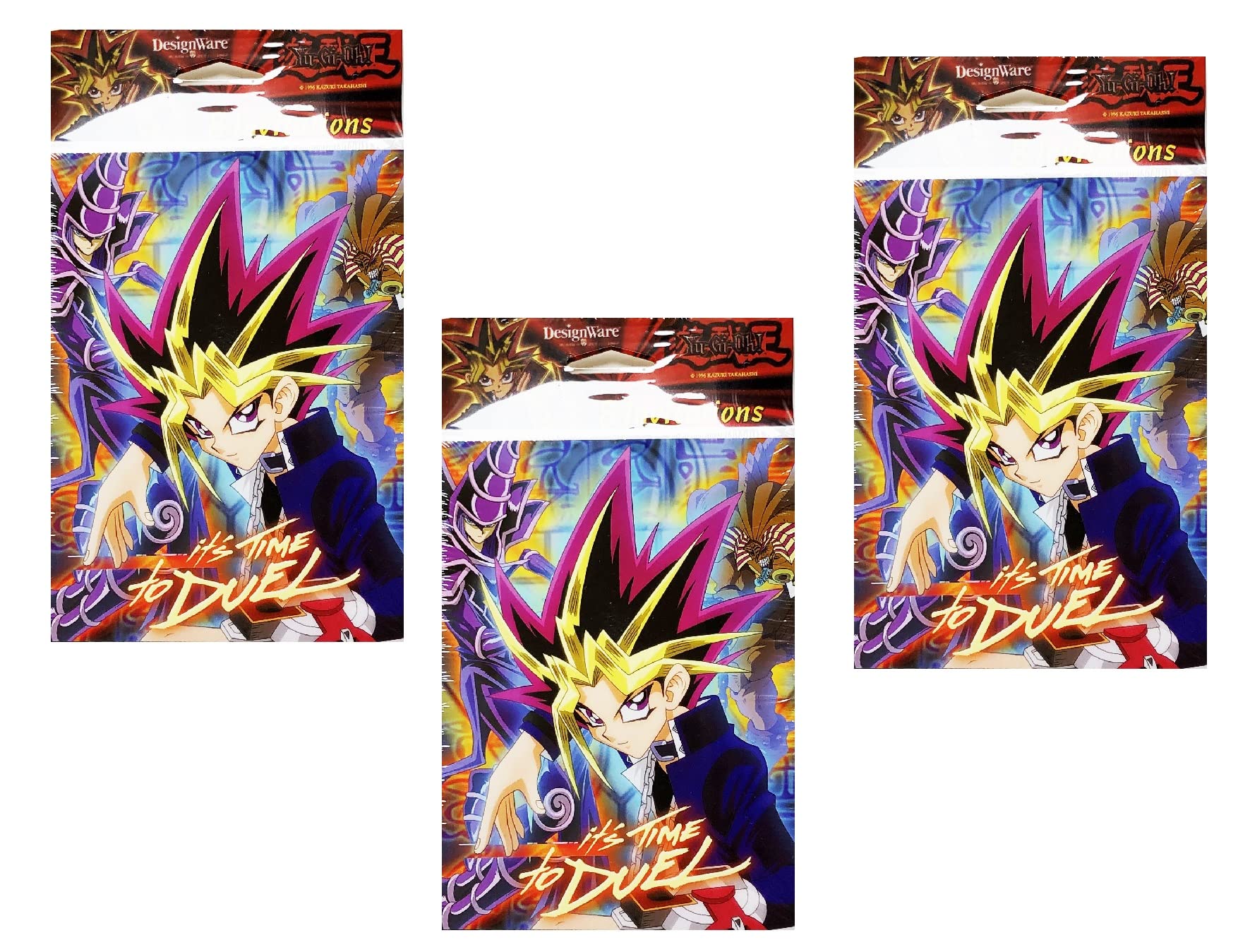 Unique YuGiOh Birthday Party Supplies Bundle Pack includes 24 Party Invitations with Envelopes