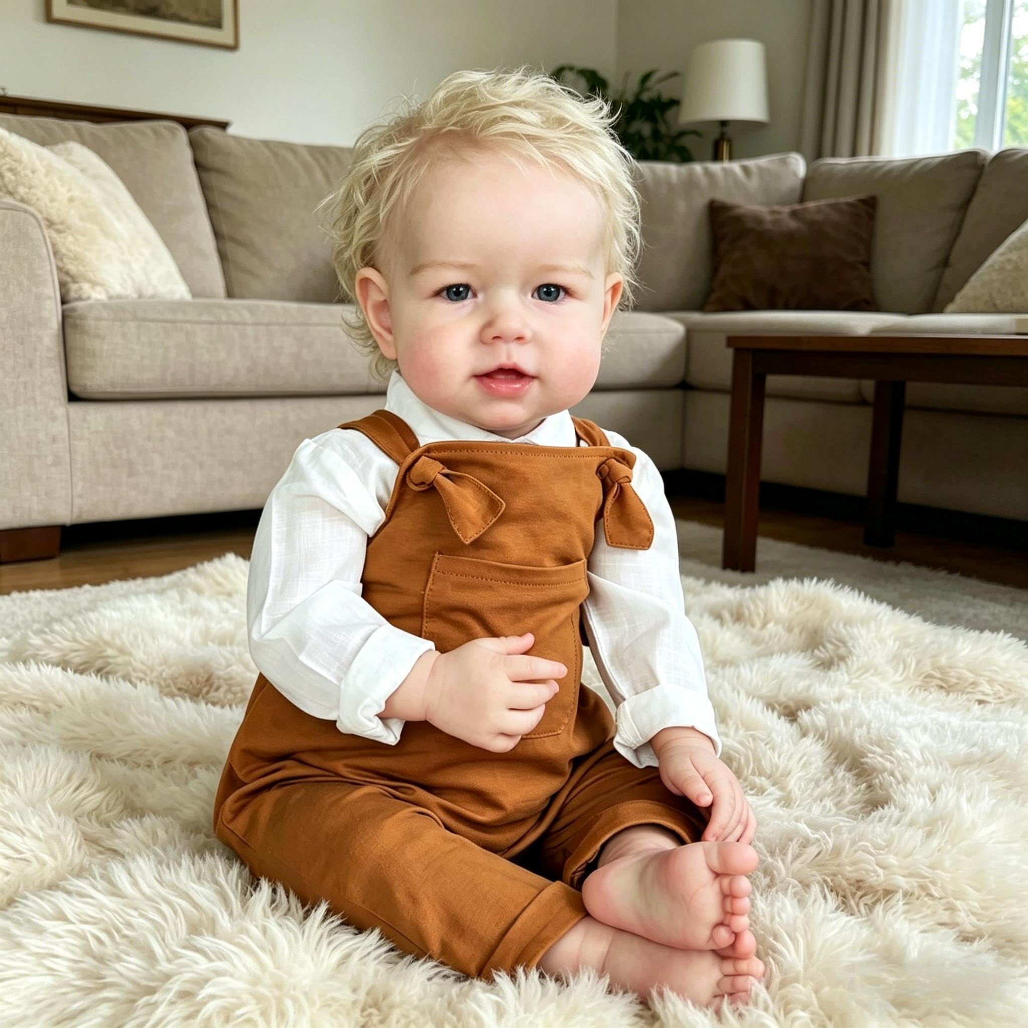 RXDOLL Große Größe Realistische Reborn Kleinkind Junge Puppen 70cm Weicher Tuchkörper Reborn Babypuppen Wie Echt Babys Mädchen, Lebensecht Kleinkind Baby Puppe Spielzeug für Kinder 3+