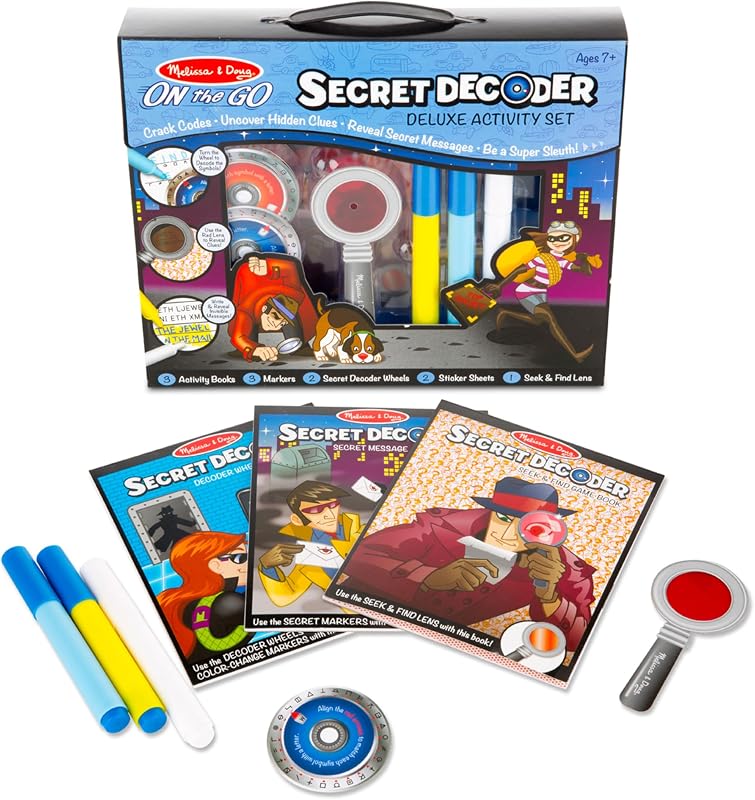 On The Go Secret Decoder Deluxe Activity Set and Super Sleuth Toy