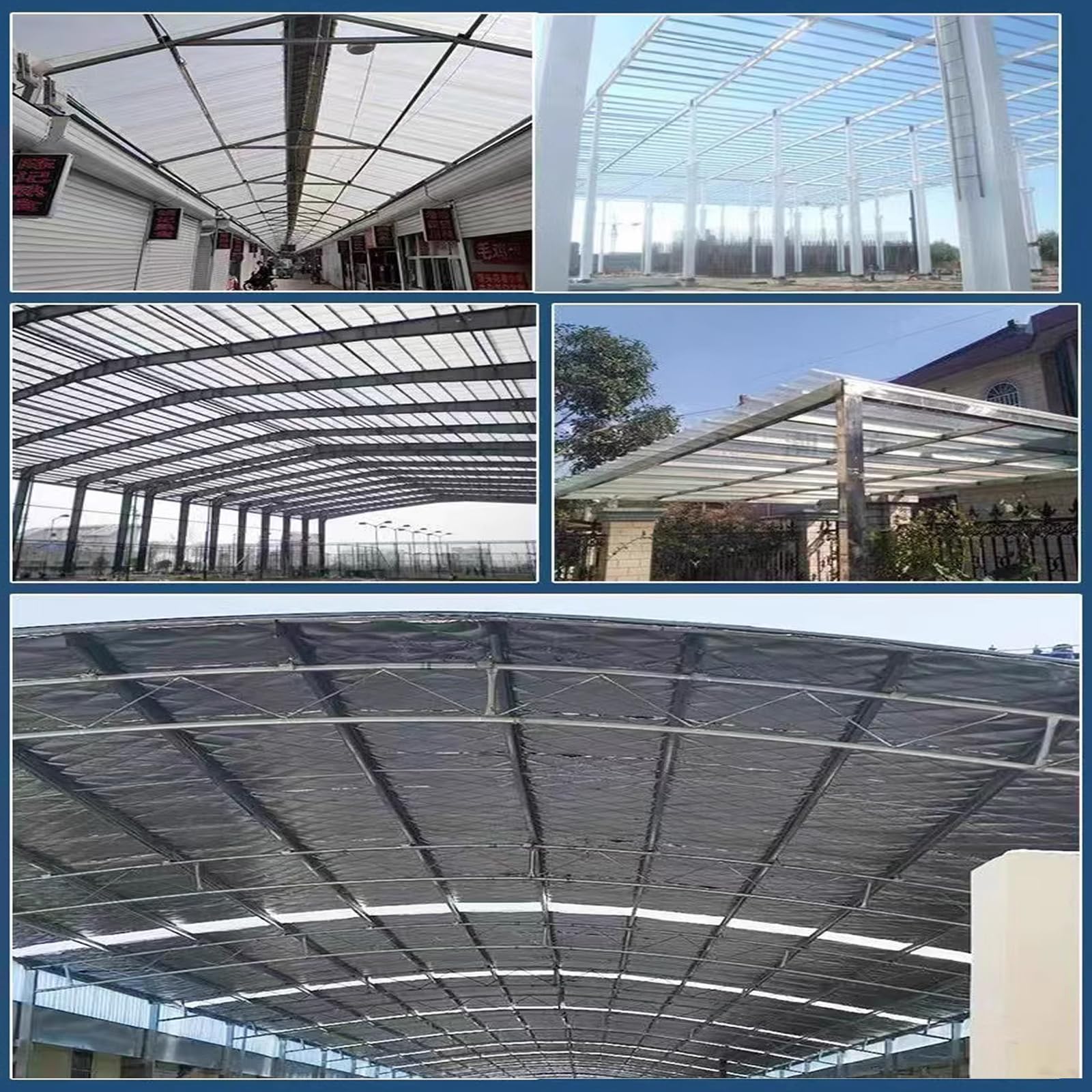 Panel para Tejado de Invernadero,1/3/5/7/10/12/16/18/20 Piezas Chapa Ondulada a Prueba de Lluvia,Placa de Iluminación de Fibra de Vidrio de 1.2mm,Chapa Tejado Transparente (0.9x1.2m/35x47in,10 pcs)