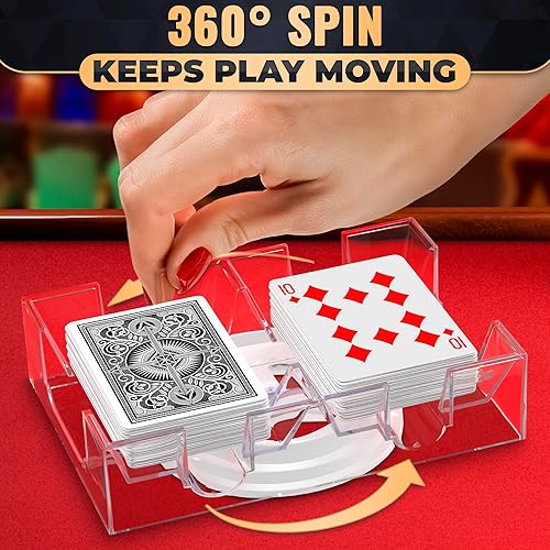 Miniatura 7 de VIKROM Tarjetero giratorio de 1-6 barajas