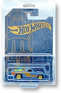 Hot Wheels Custom '71 El Camino (Satin Grey & Gold Chrome - 51st Anniversary - Satin & Chrome) 1/6 51st Anniversary - (Long Card) - COMES IN A KLAS CAR KEEPER PROTECTIVE COLLECTORS CASE - GHN94