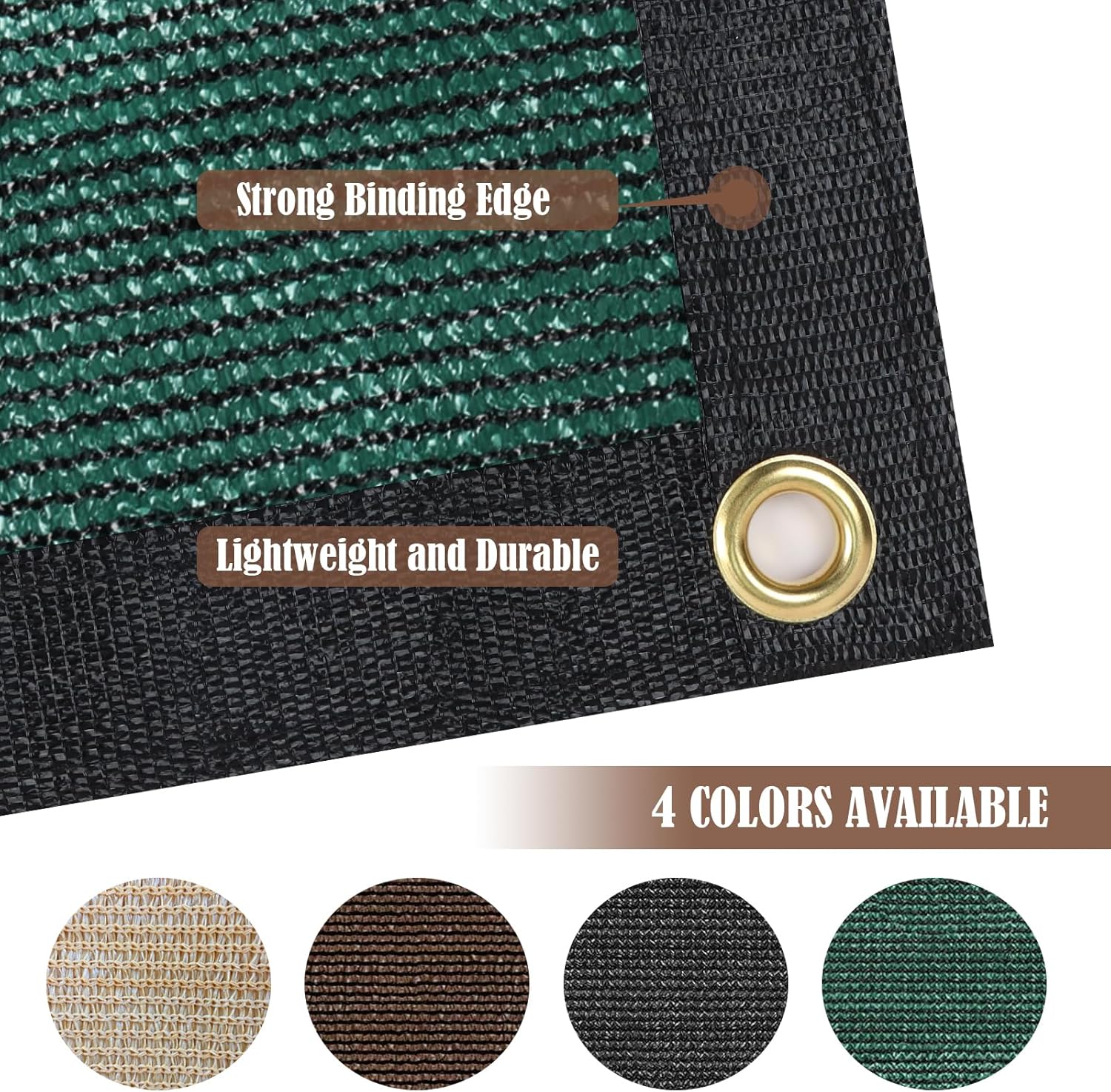 Weidear Privacy Fence Screen, 3x16FT Patio Privacy Screen, 160 GSM Shade Cloth Netting Mesh with Chain Link Cable Zip Ties, Fence Covering for Outdoor, Balcony, Yard, Panel, Garden,Wind- Green