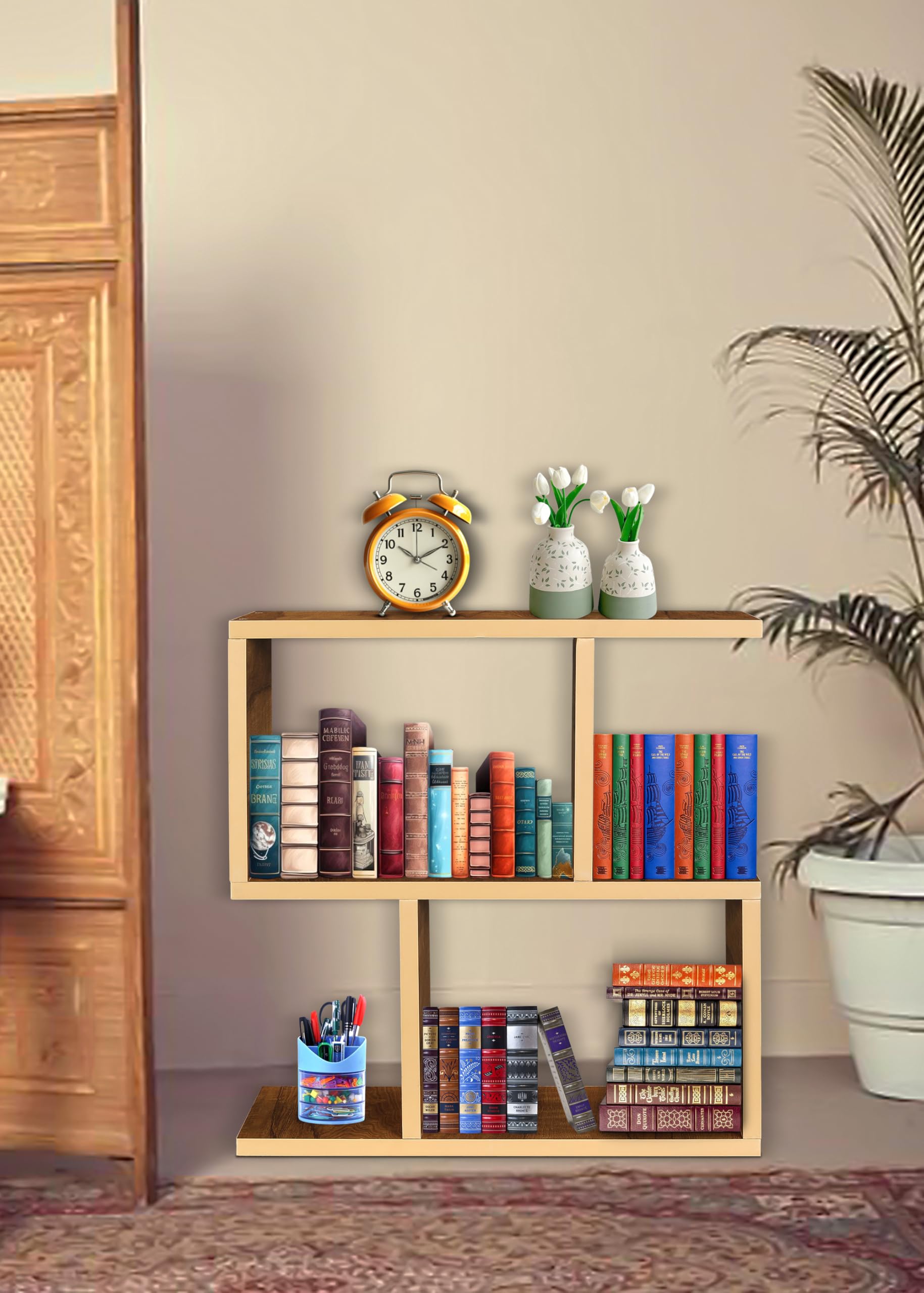 Engineered Wood Zl Side Table, End Table,Sofa,Bedroom for Bed Side Table (Oak Yellow) DIY(Do-It-Yourself)