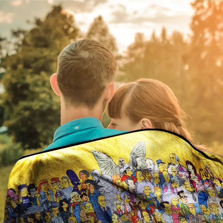 シンプソンズ　simpsons イッチー　スクラッチー　ブランケット Amazon.com: Bazillion Dreams The Simpsons Fleece Throw