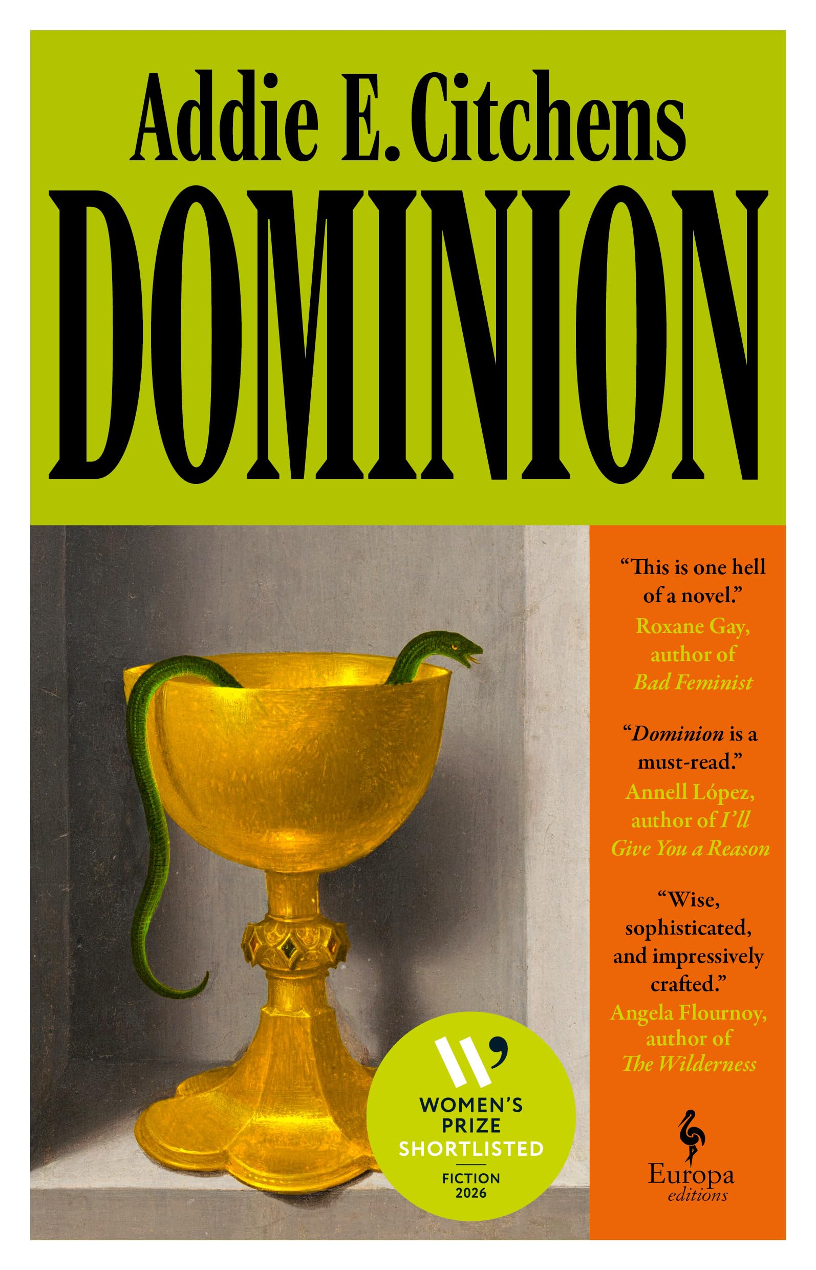 Dominion: Shortlisted for the 2026 Women's Prize for Fiction