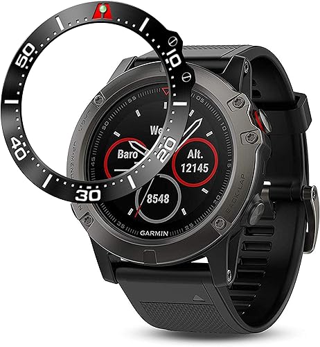 Miniatura 9 de BaiHui Anillo de bisel de acero inoxidable compatible con Garmin Fenix 5X Watch Bisel Ring Cubierta Adhesiva Anti arañazos y protector de colisión