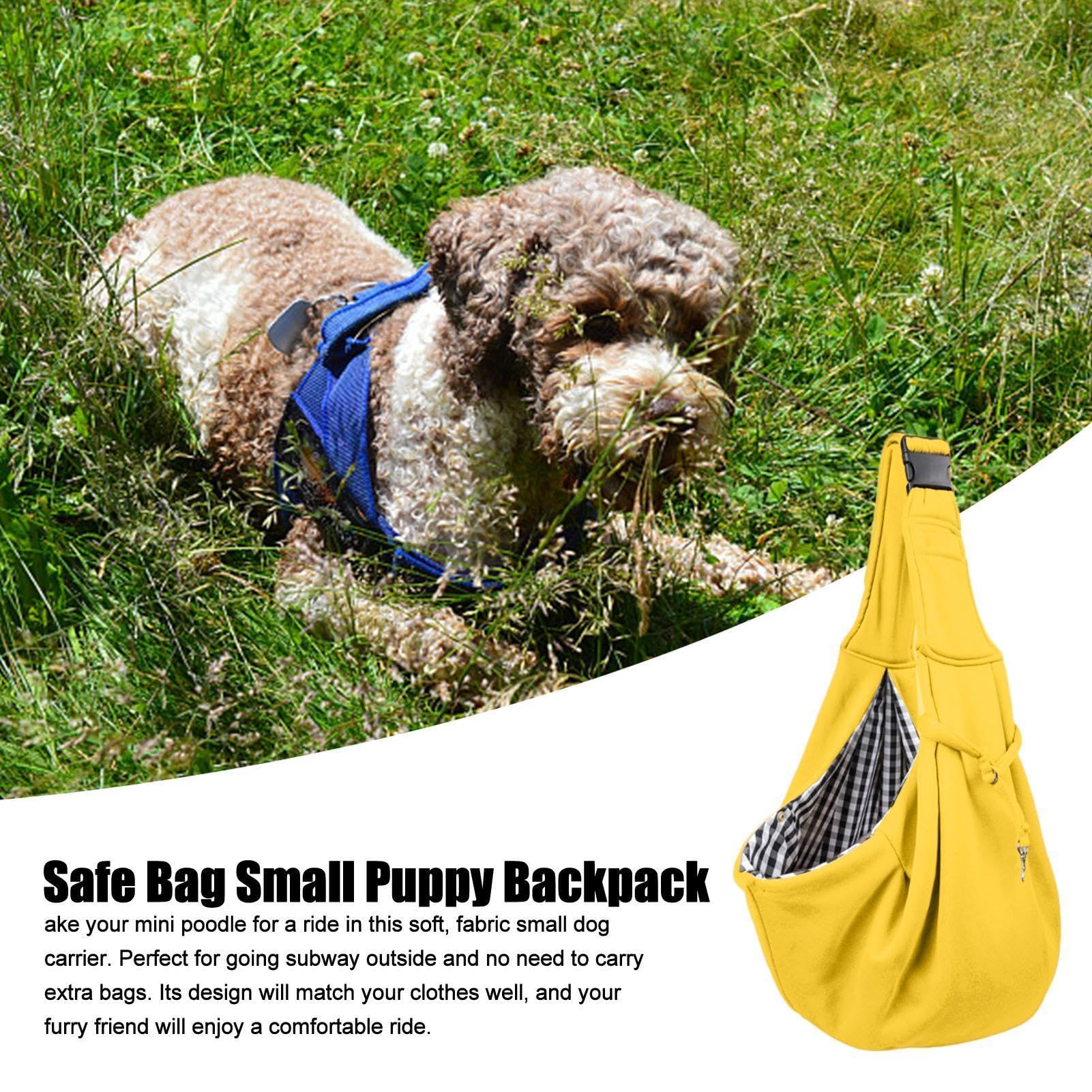 Transportador para perros pequeños y gatos, bolsa reversible para perros pequeños, bolsa ajustable para mascotas, transportador manos libres para viajes, caminar al aire libre
