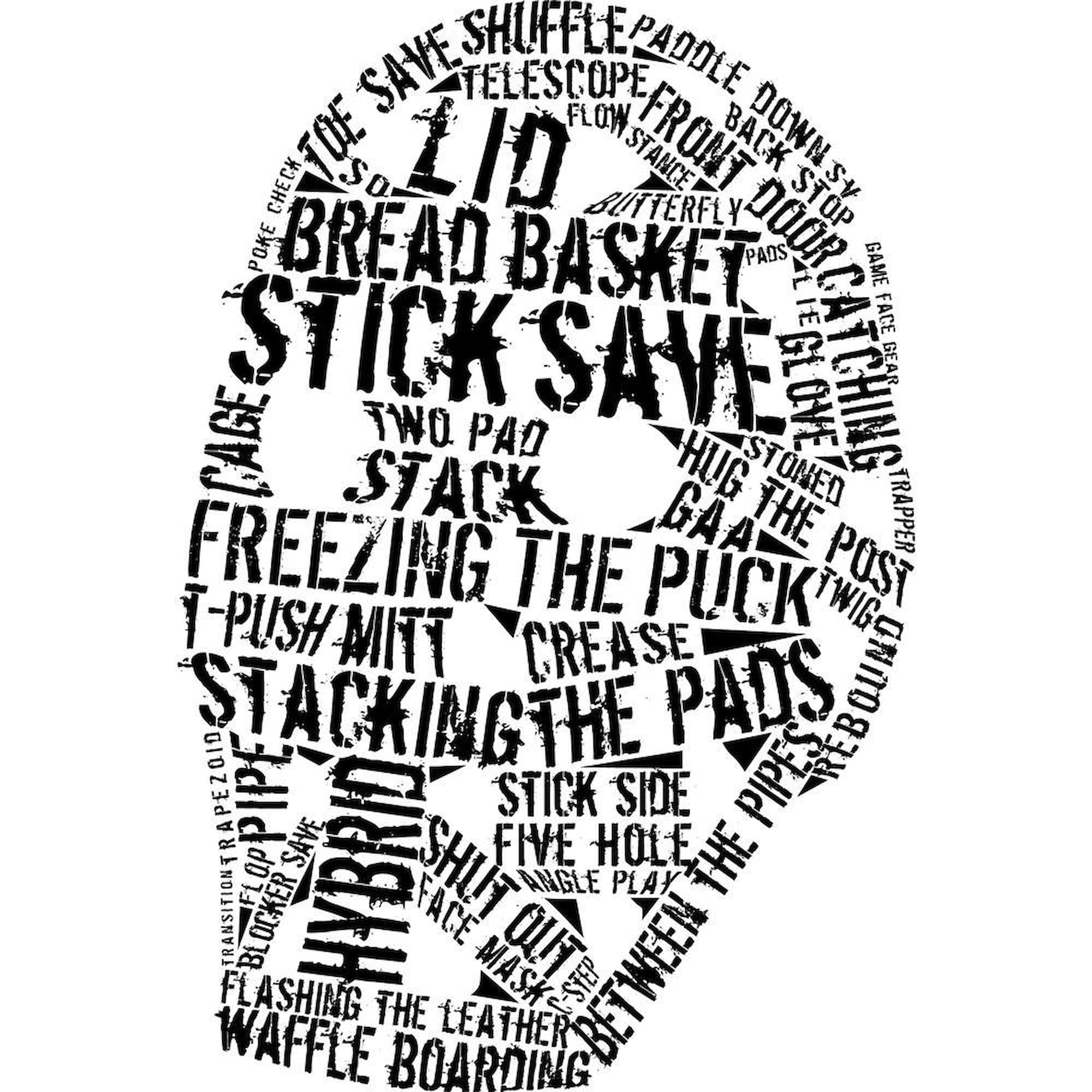 CafePress Vintage Hockey Goalie Typography Mask Twin Duvet Cover, Printed Comforter Cover, Unique Bedding,