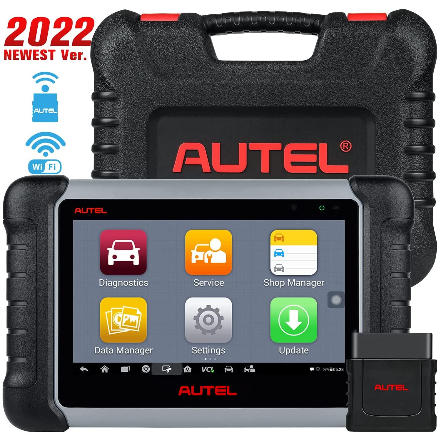 Autel MK808BT Car Diagnostic Scan Tool Active Tests & Bi