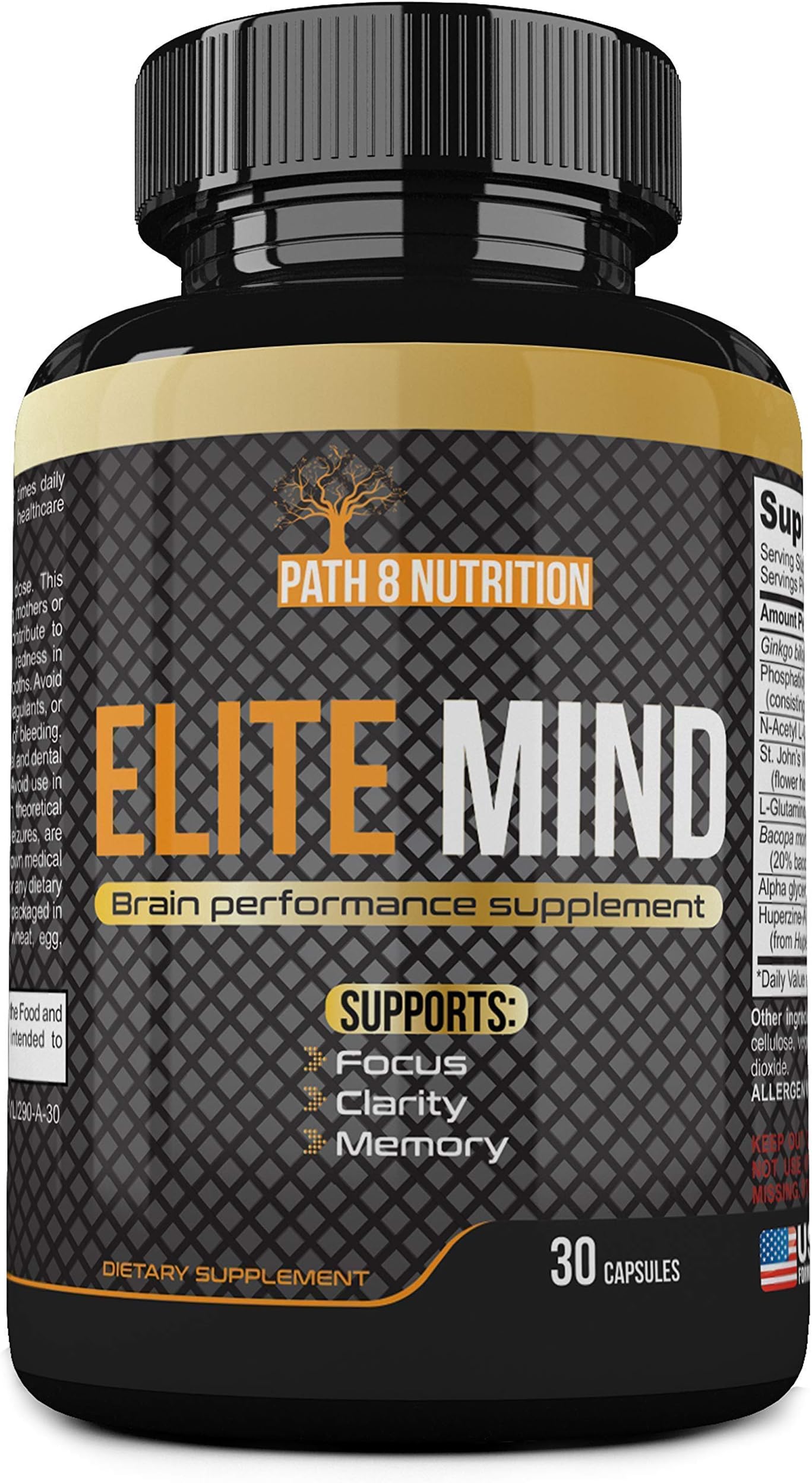 Neuro Booster Nootropics and Brain Supplement for Memory, Brain Support, Clarity, Focus, Mood Boost, Anti Anxiety & Stress Relief with Gingko Biloba, Bacopa Monnieri, St. John’s Wort & More