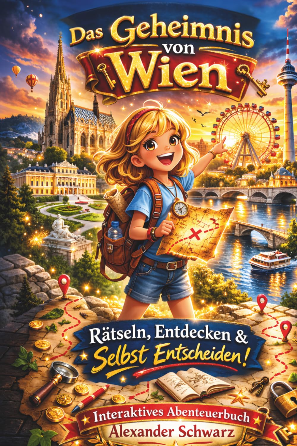 Avi und das Geheimnis von Wien: Ein interaktives Abenteuerbuch für Kinder ab 5 Jahren – Mit Rätseln, Entdeckungen & echter Magie