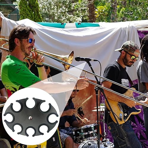 Miniatura 8 de 8-Hole Mic Storage Stand Tray Multi Microphone Holder Organiser Bracket For Both Corded And Microphones Mic Stand Adapter