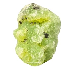 Amazing Gemstone Prehnite Raw Crystals and Healing Stones, Natural Rocks For Tumbling - DIY Raw Stones And Crystals (1 Piece)