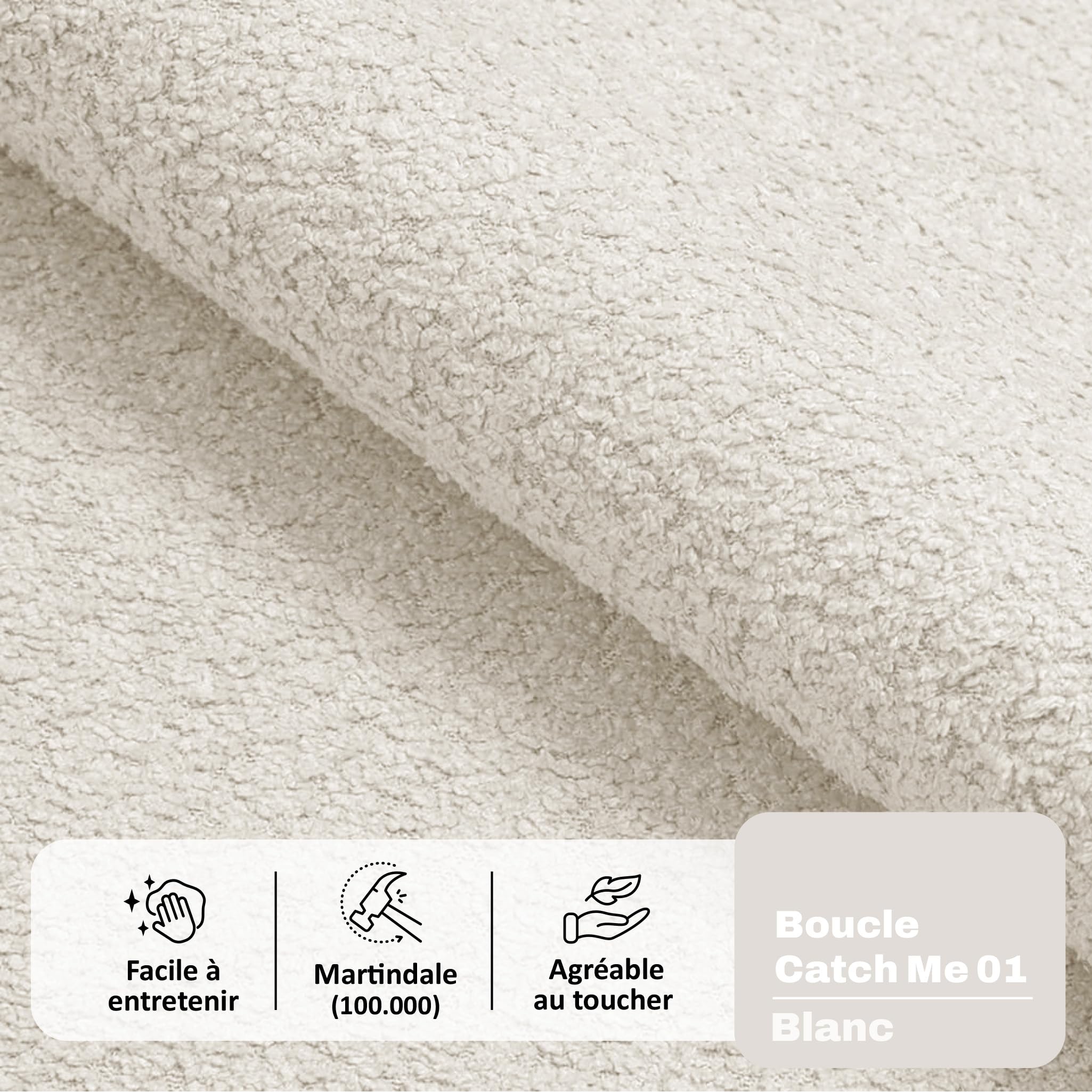 MOTIVENA Aspen Lit Boxspring 120x200 Complet avec Matelas (Ressorts Bonnell H4) et Surmatelas (Mémoire de Forme H2), avec Rangement, Bouclé, avec Tête de Lit Coffre 120x200 Blanc Lait