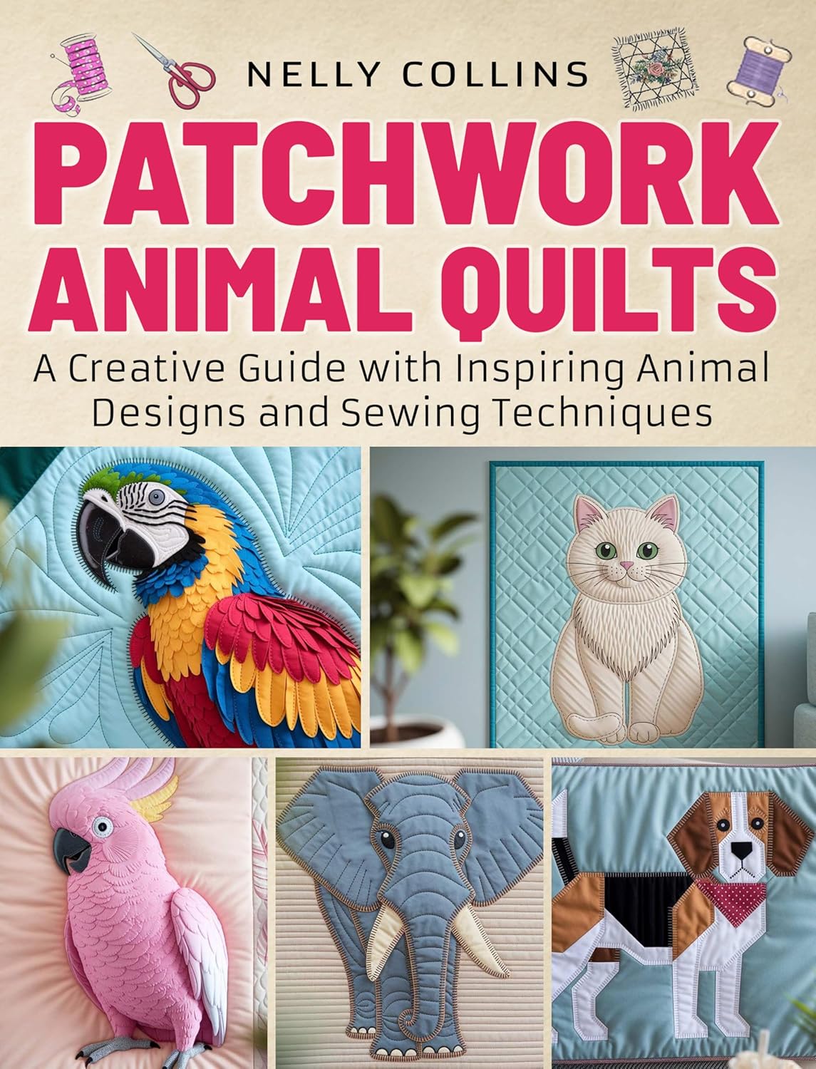 PATCHWORK ANIMAL QUILTS: A Creative Guide with Inspiring Animal Designs and Sewing Techniques      Kindle Edition